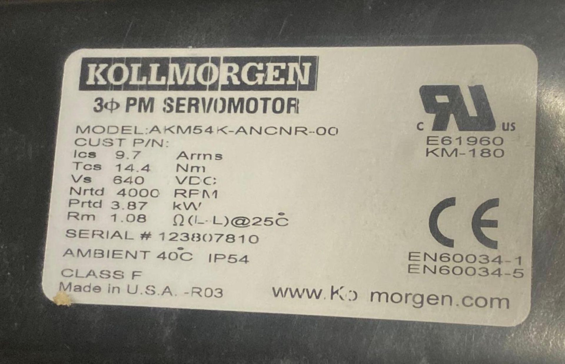 NEW IN BOX Kollmorgen Servomotor - Image 3 of 3