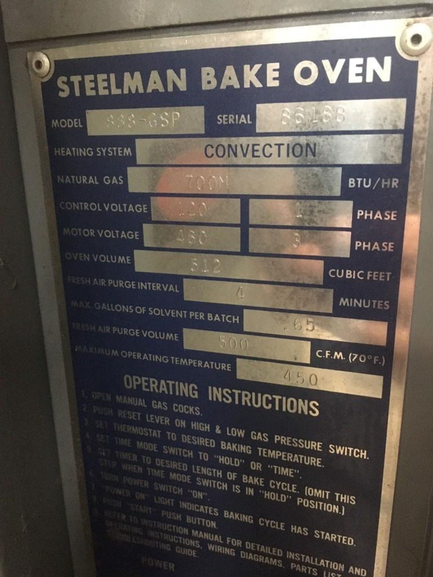 Steelman Mod#888-GSP Convection Bake Oven - Image 4 of 6