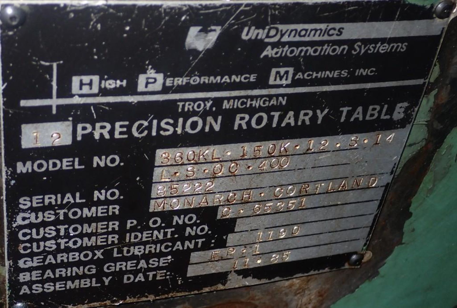 Uni Dynamics CNC Tilting Rotary Table - Image 8 of 8