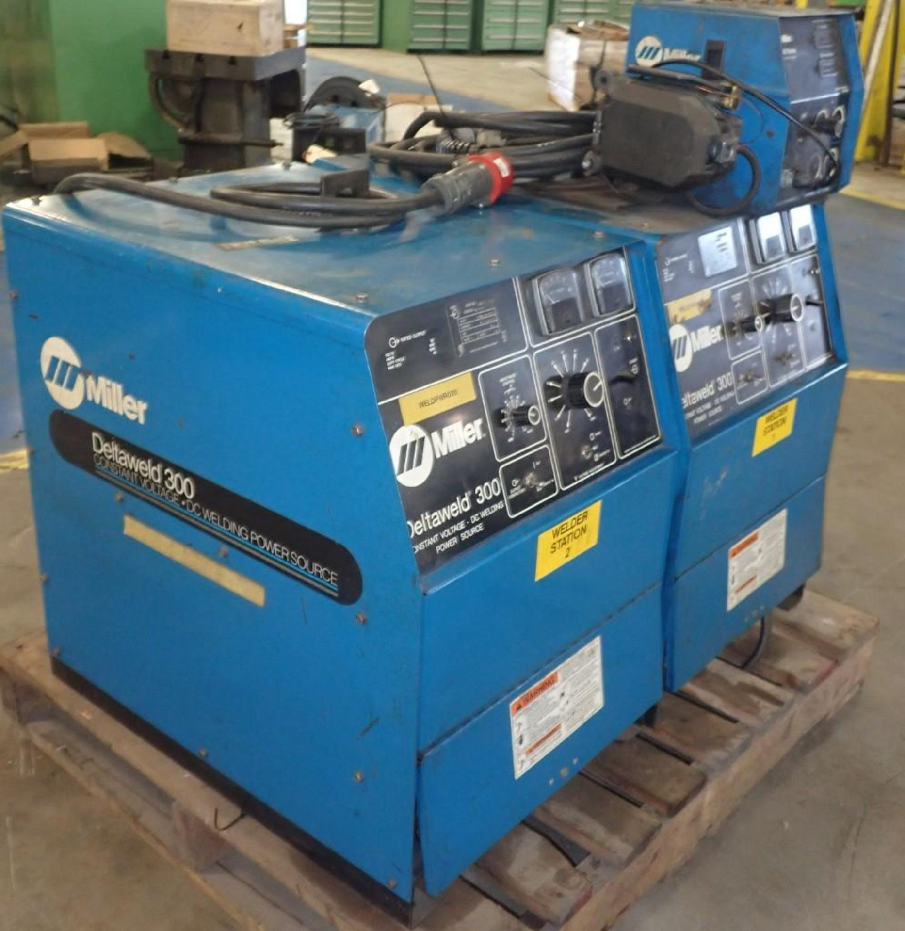 Lot of (2) Miller Deltaweld 300 Welders - Image 2 of 8