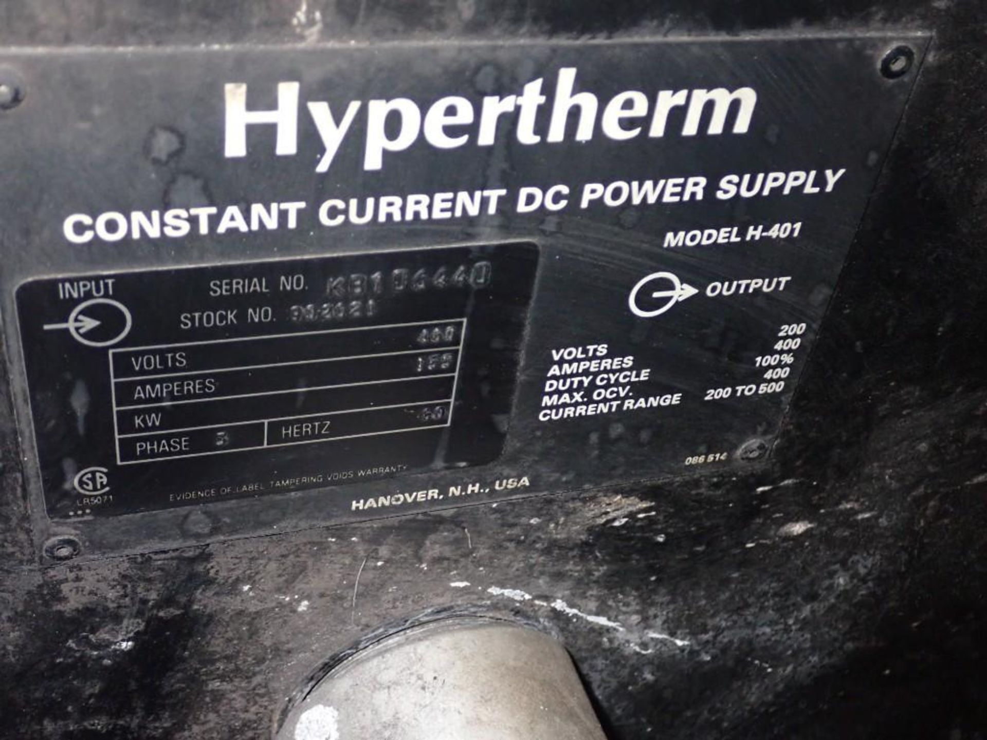 Hypertherm #H-401 Power Supply - Image 4 of 8