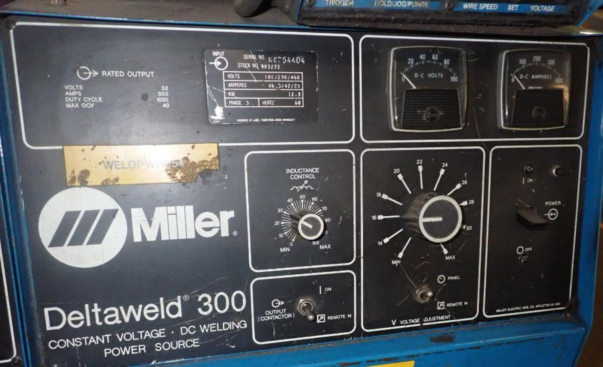 Lot of (2) Miller Deltaweld 300 Welders - Image 5 of 8