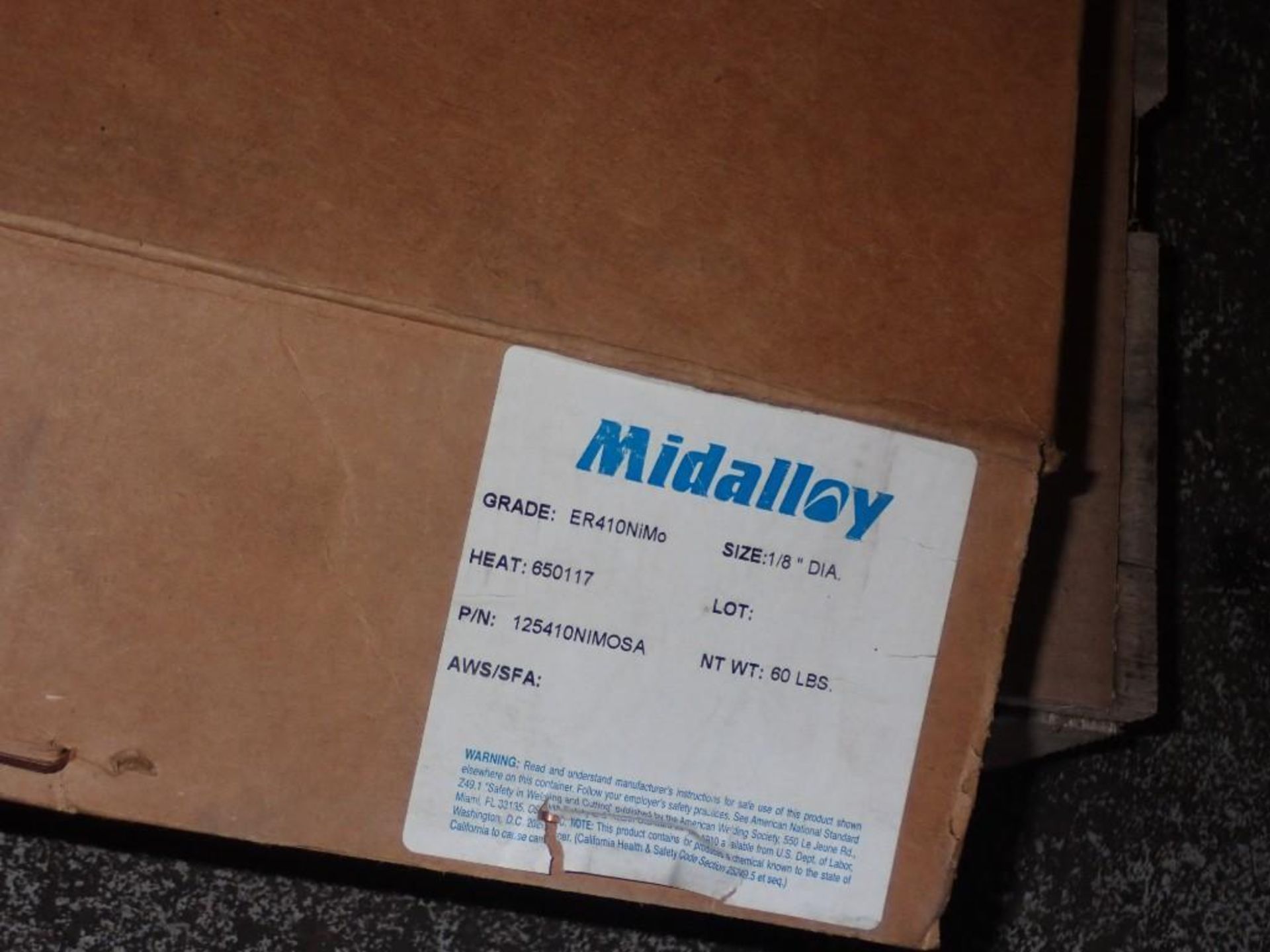 Lot of (4) Midalloy Welding Supplies, 1/8" Diameter - Image 3 of 3