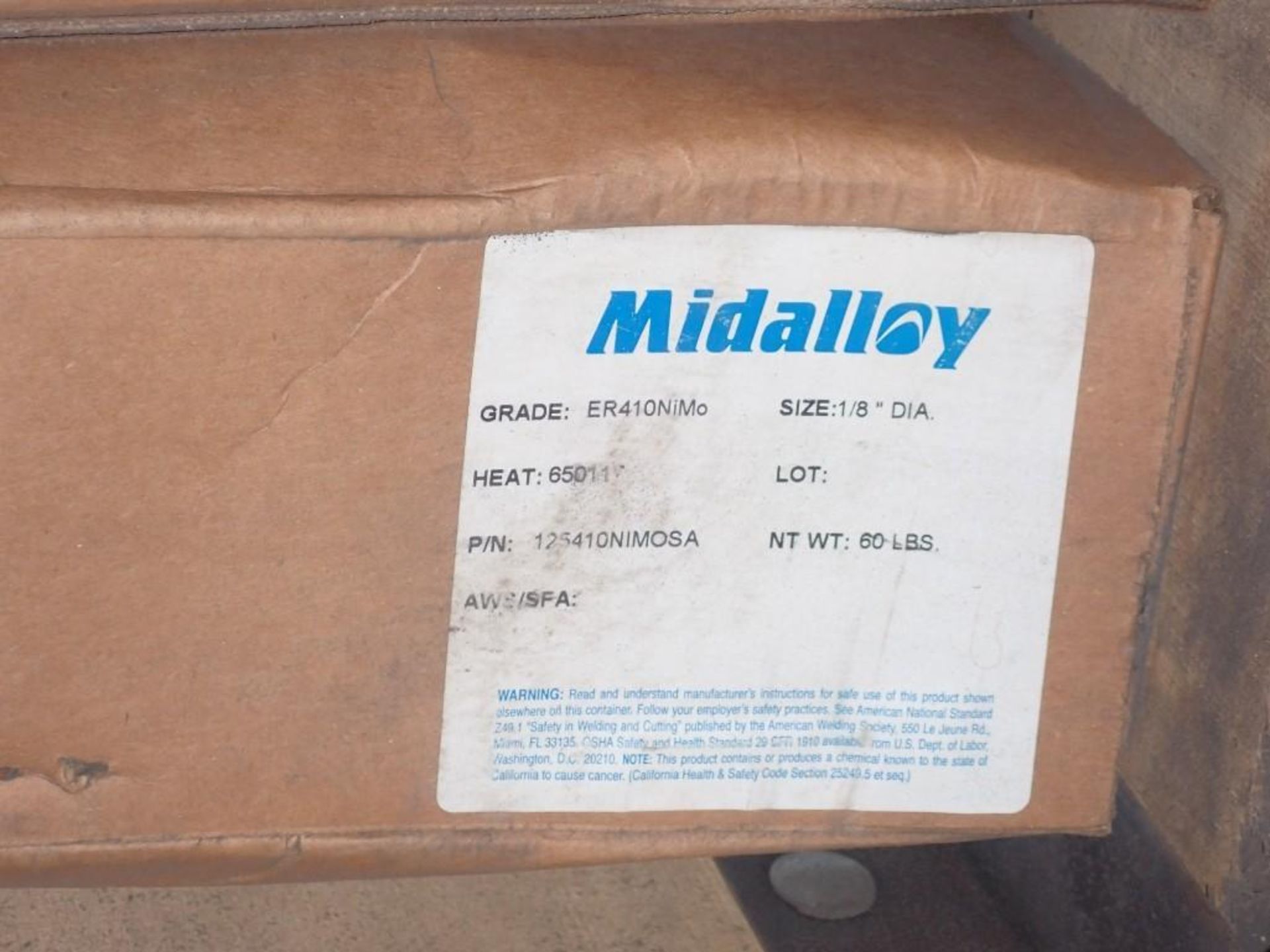 Crate of Midalloy Welding Supplies, 1/8" Diameter - Image 7 of 7