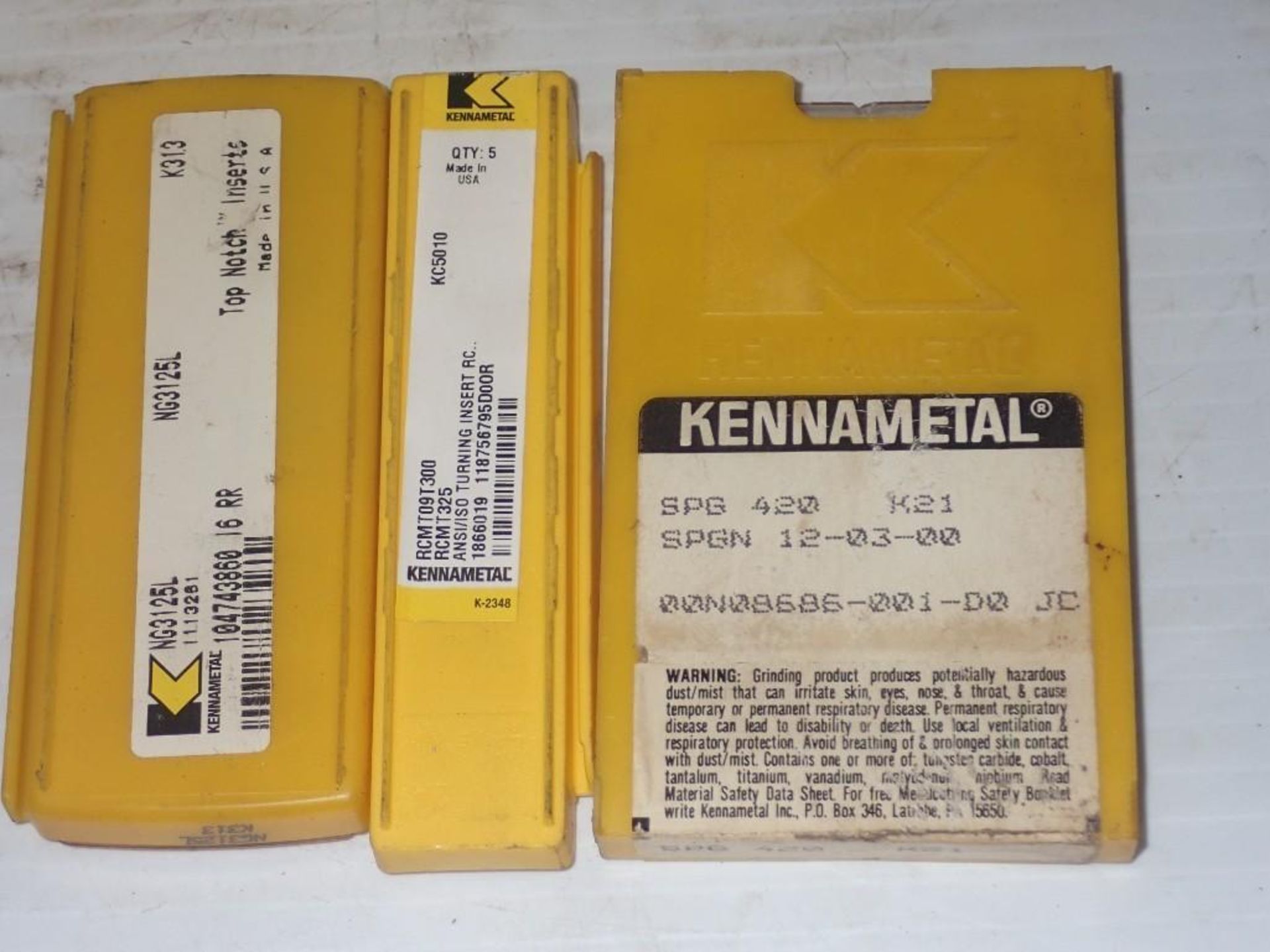 Lot of Kennametal Carbide Inserts - Image 3 of 3