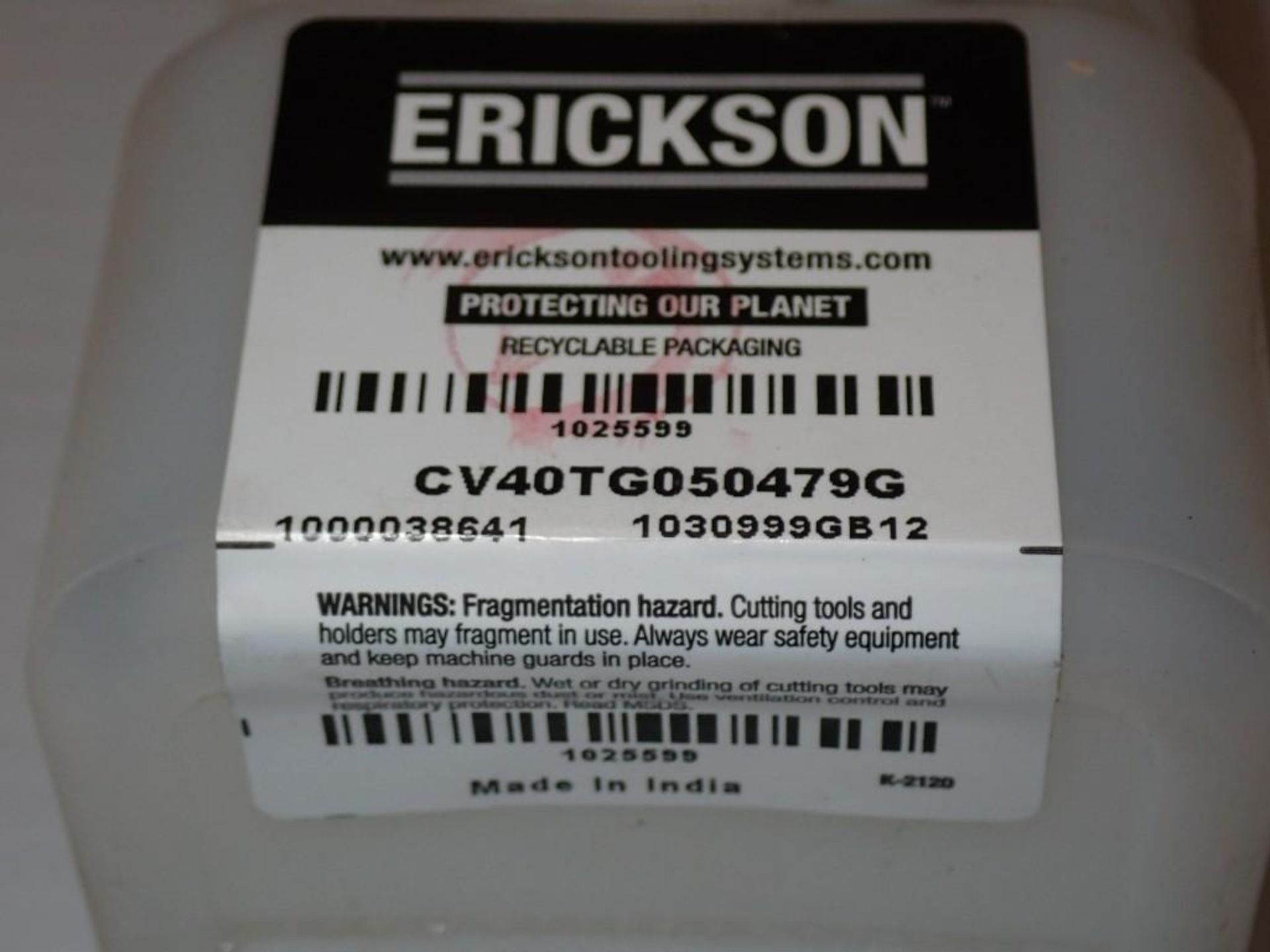 Lot of (30) Erickson CAT40 Holders #CV40TG050479G - Image 4 of 4