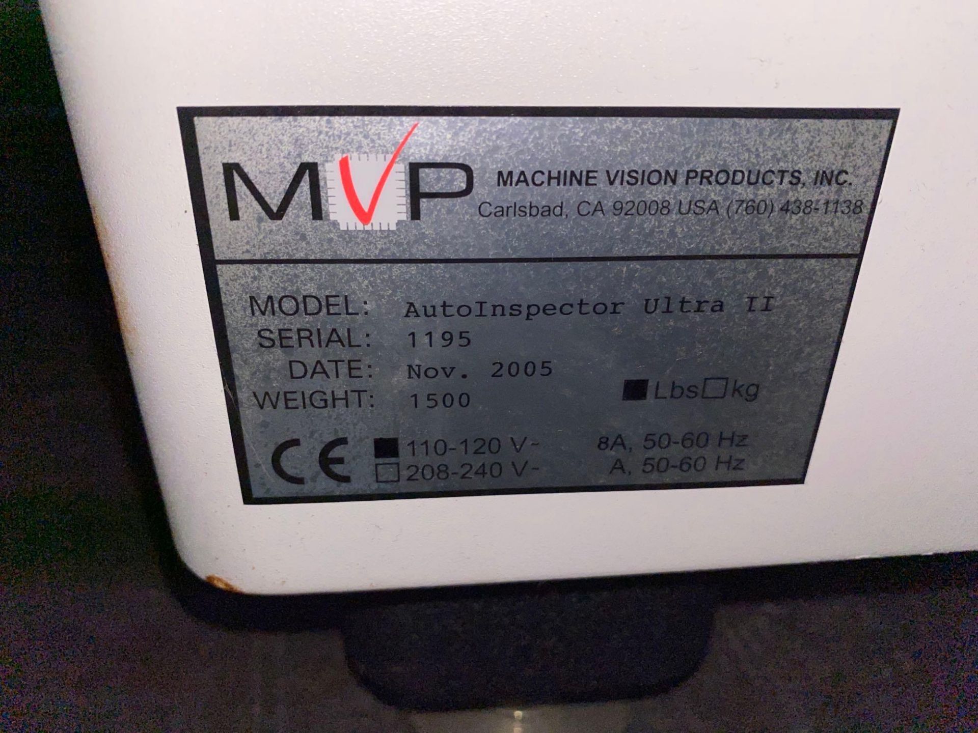 MVP Machine Vision Products 1820 Ultra II - Image 7 of 8
