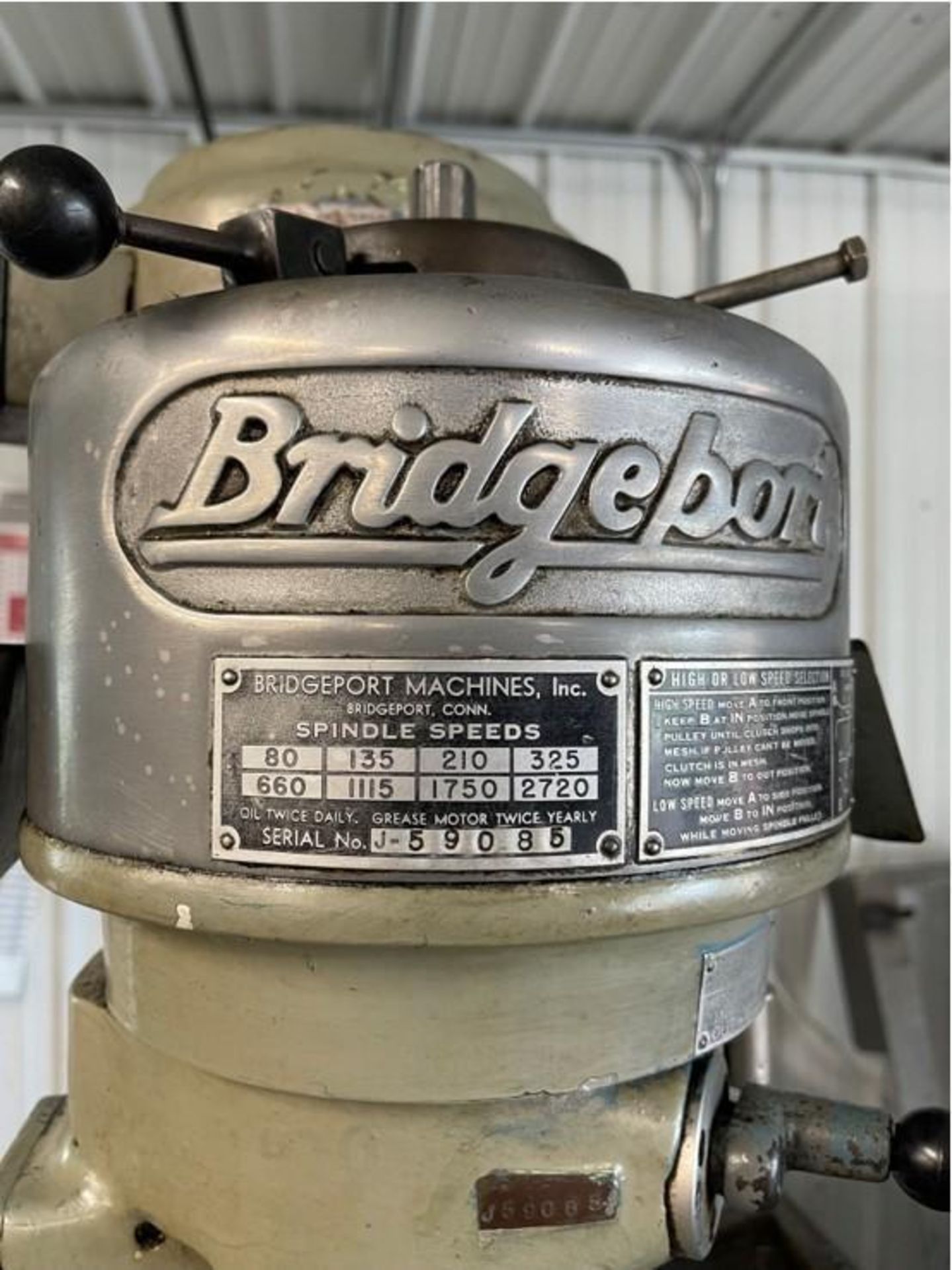 9" x 42" Bridgeport Mill - Image 4 of 4