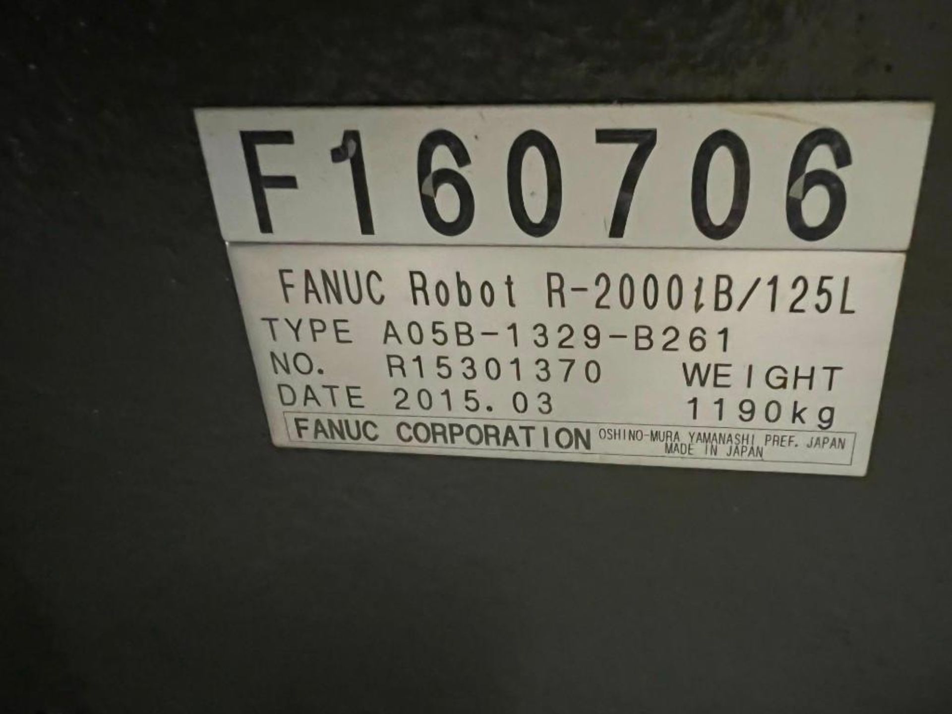 *NEW* 2015 Fanuc R-2000iB 125L Robot w/ R30-iB Control - Image 8 of 8