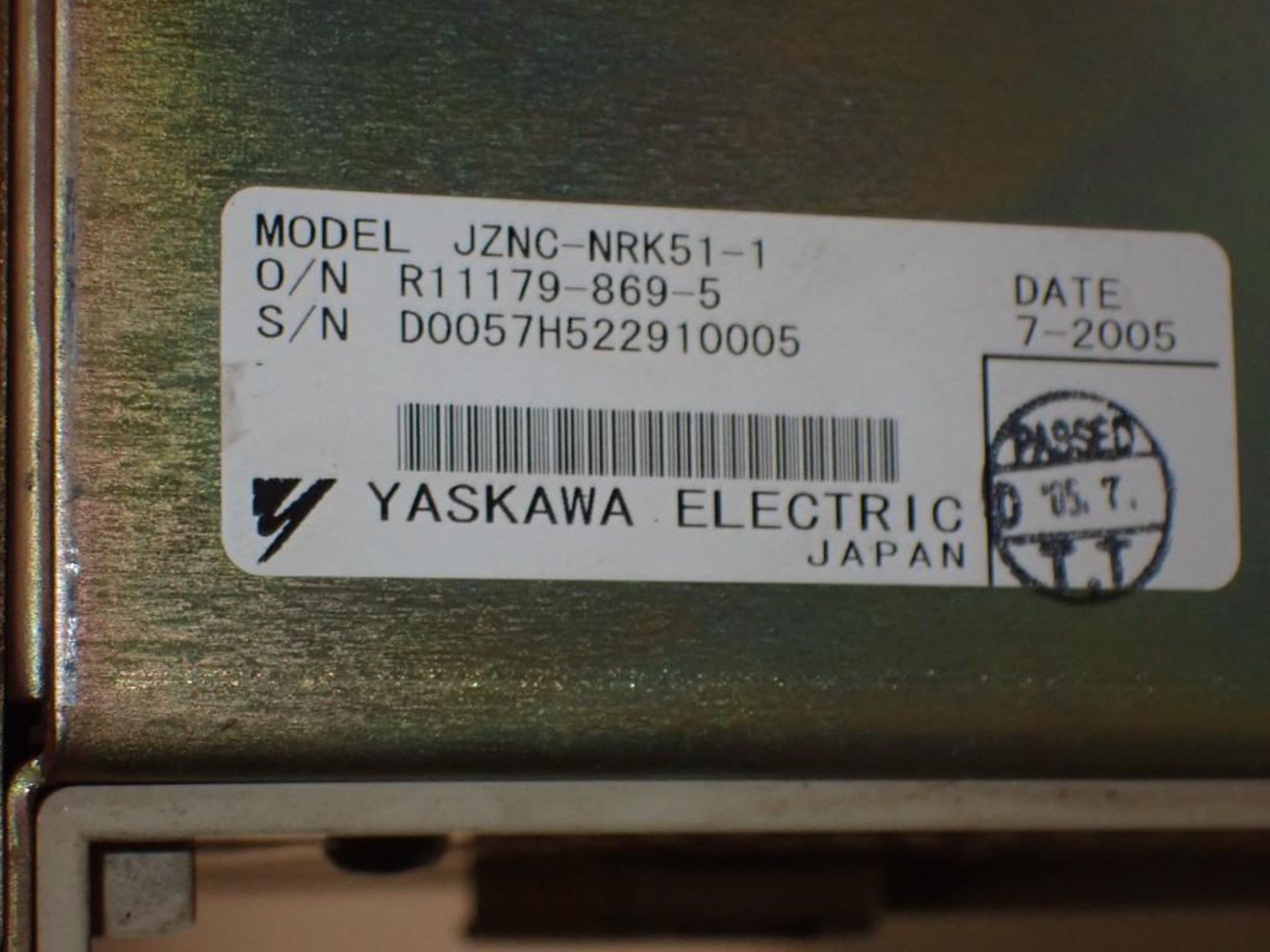 Yaskawa Rack #JZNC-NRK01-1 w/ Power Supply #CPS-420F & Boards - Image 9 of 9