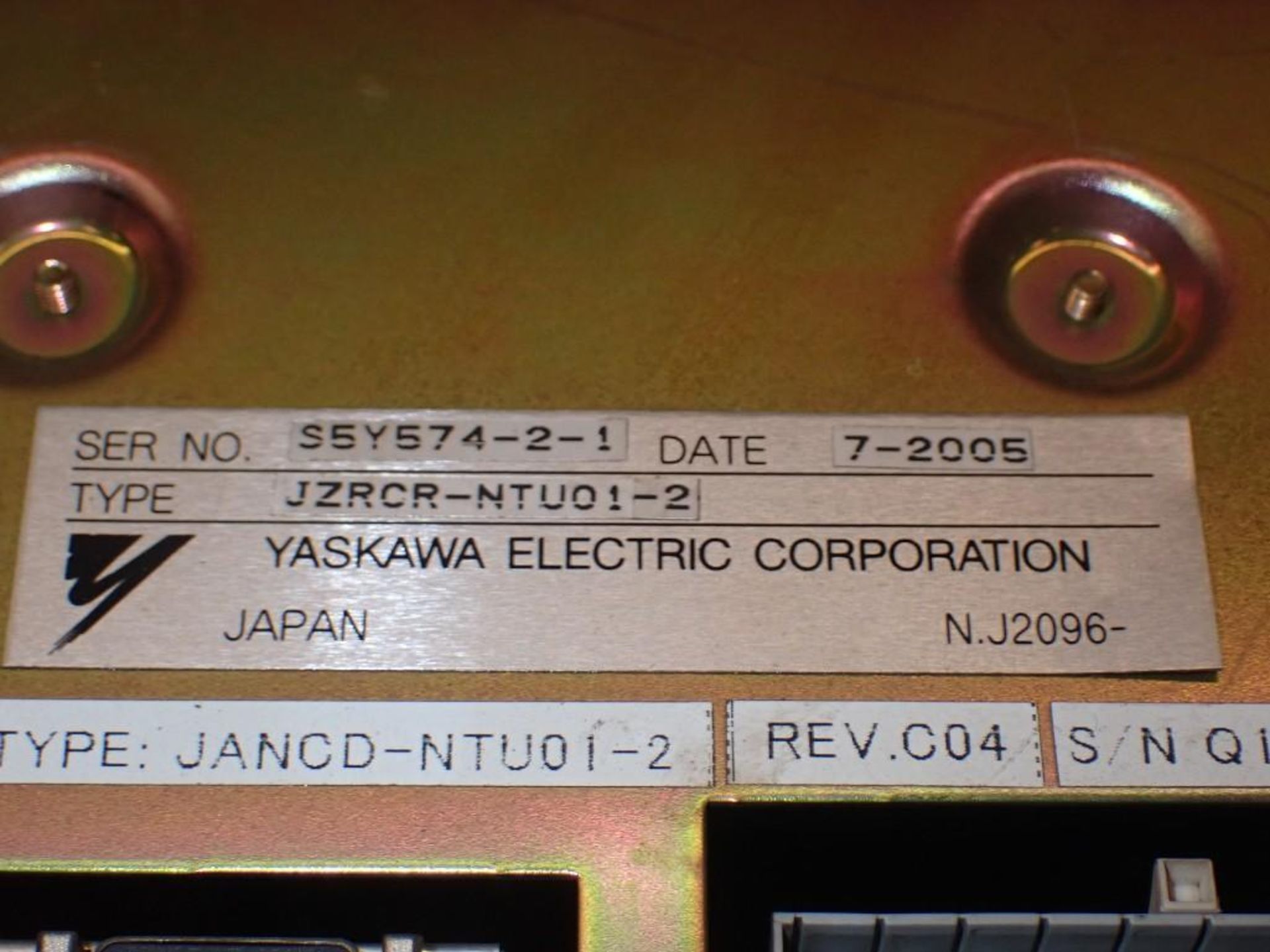 Yaskawa Power Supply #JZRCR-NTU01-2 - Image 4 of 4