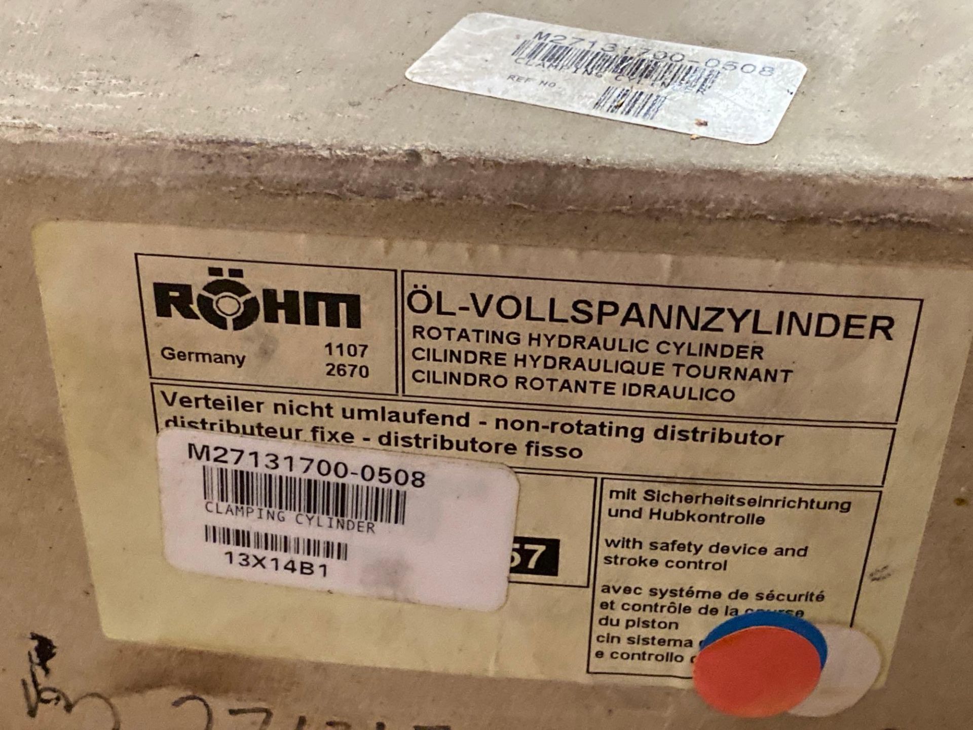 New in Box Rohm OVS 85 Rotating Hydraulic Cylinder - Image 3 of 4