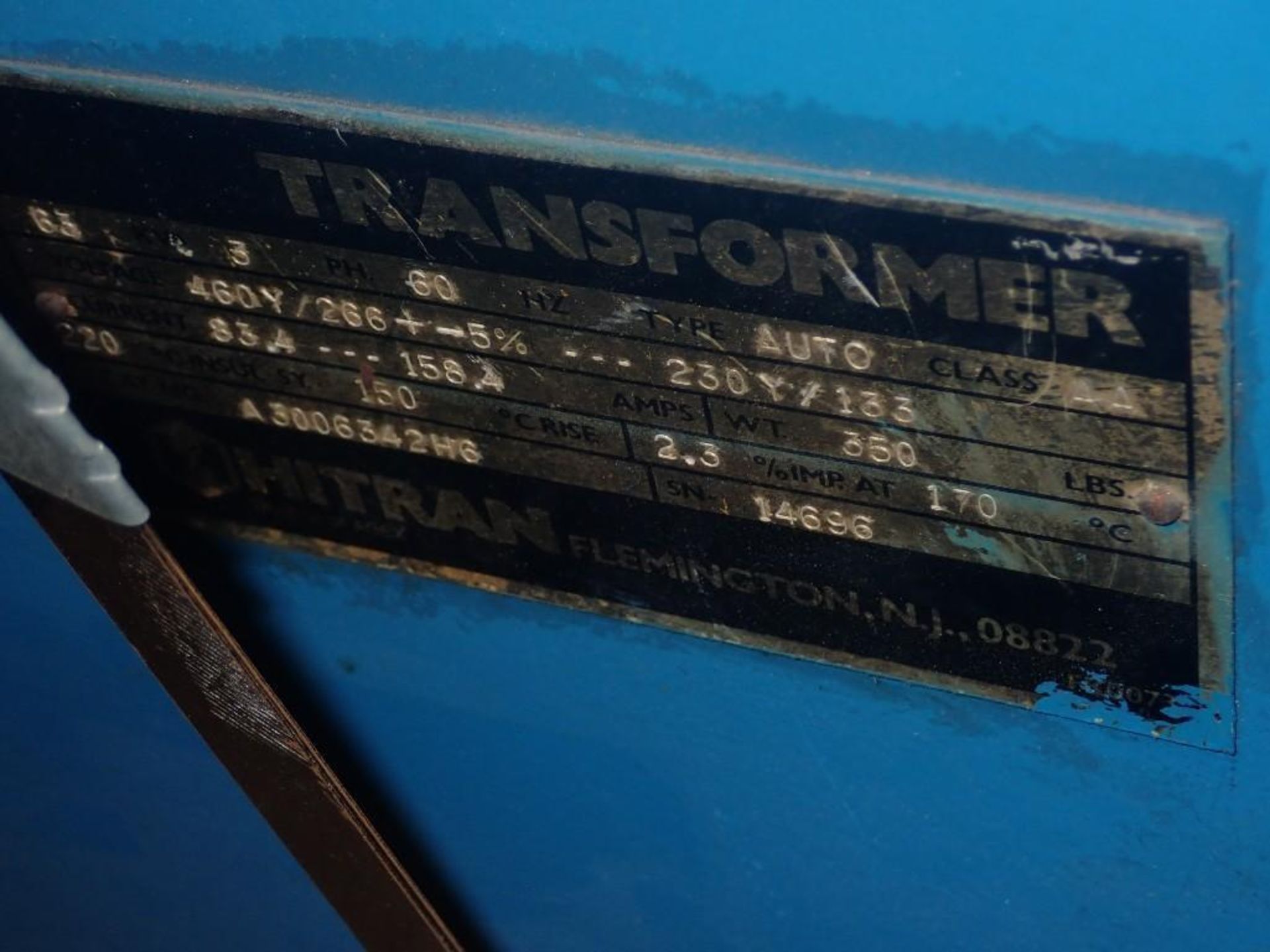 63 KVA HiTran Transformer - Image 6 of 6