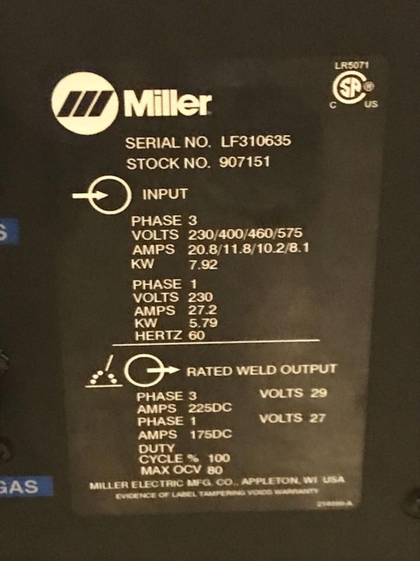 Miller Axcess 300 Welder - Image 5 of 5