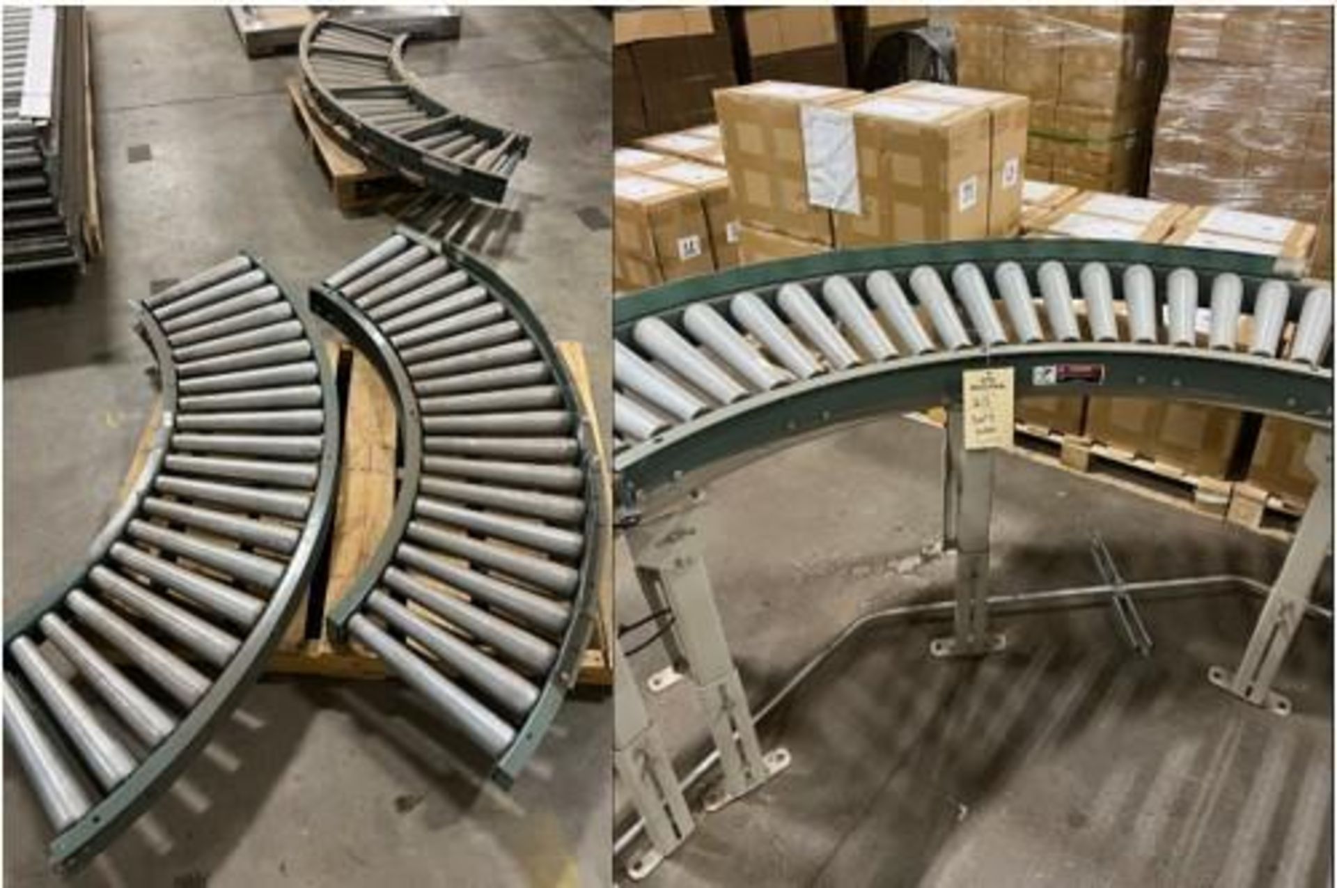 (4) 90 Degree Curve Conveyor