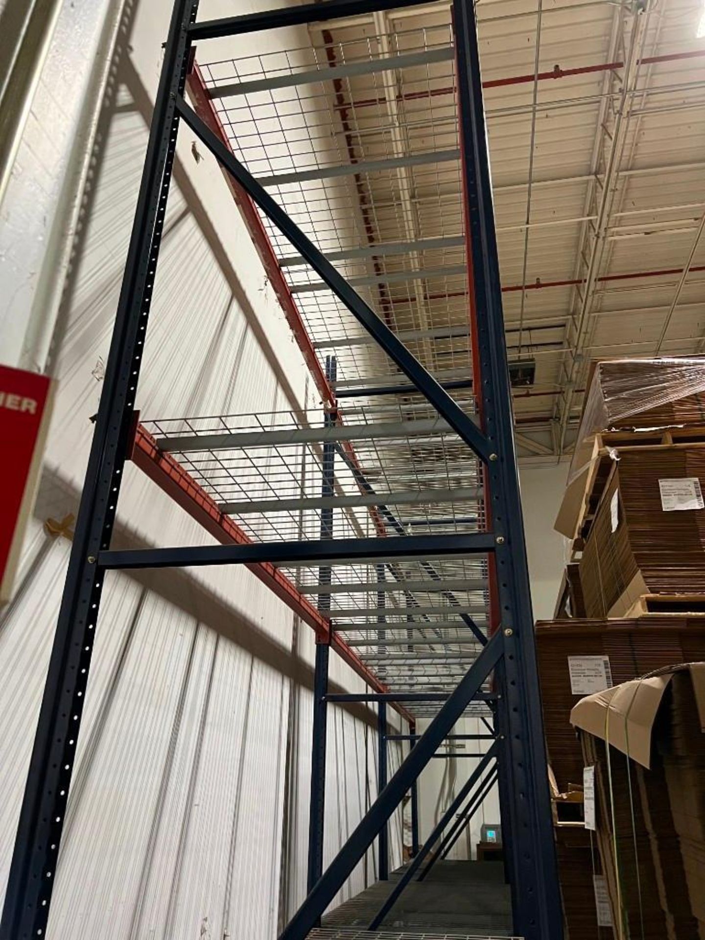 (3) Sections of 42" x 8' x 16' Tear Drop Pallet Racking - Image 3 of 3