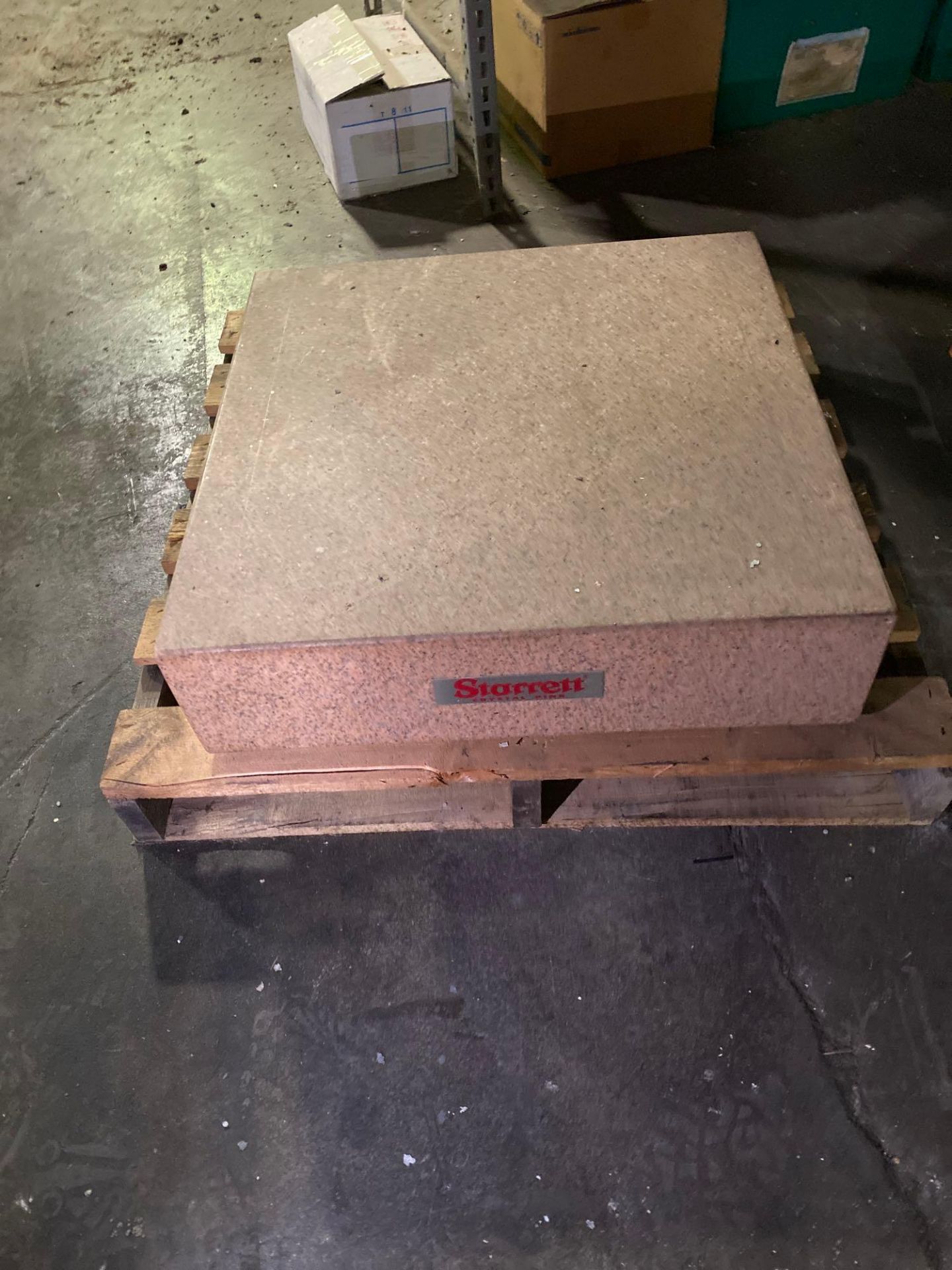 24" x 24" x 6.5" Starrett Pink Granite Surface Plate