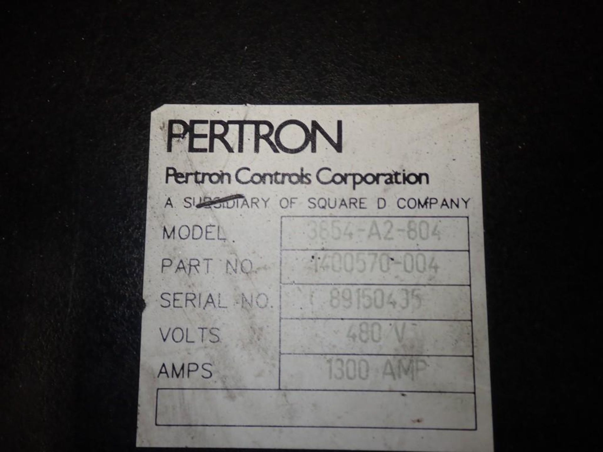 Pertron Controls Corporation #3854-A2-804 / #1400570-004 - Image 3 of 3