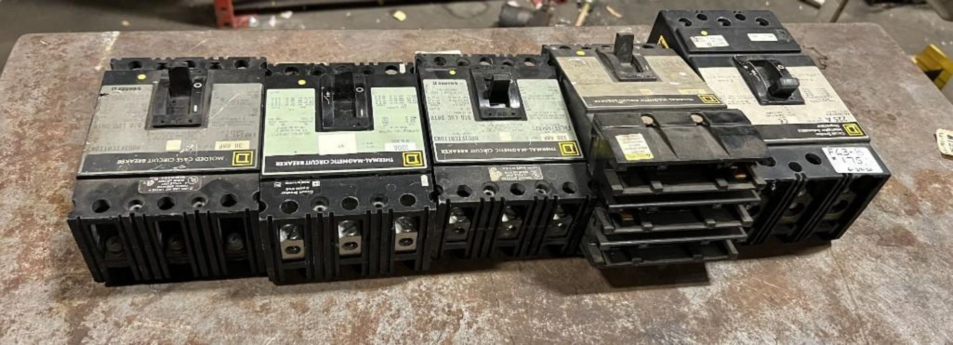 Lot of (5) Square D Circuit Breakers - Image 2 of 7