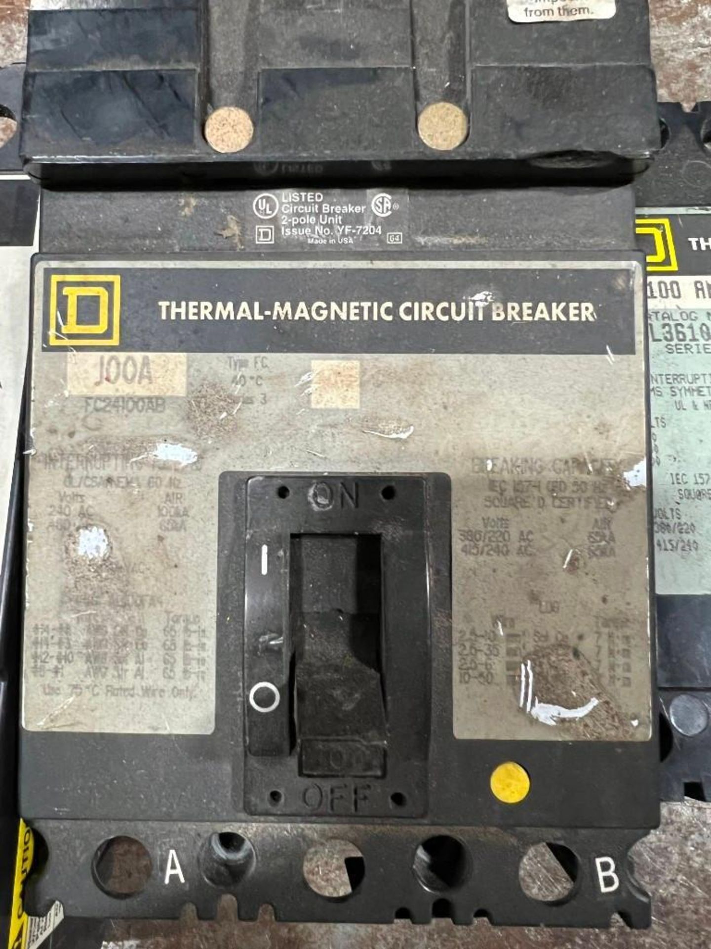 Lot of (5) Square D Circuit Breakers - Image 4 of 7