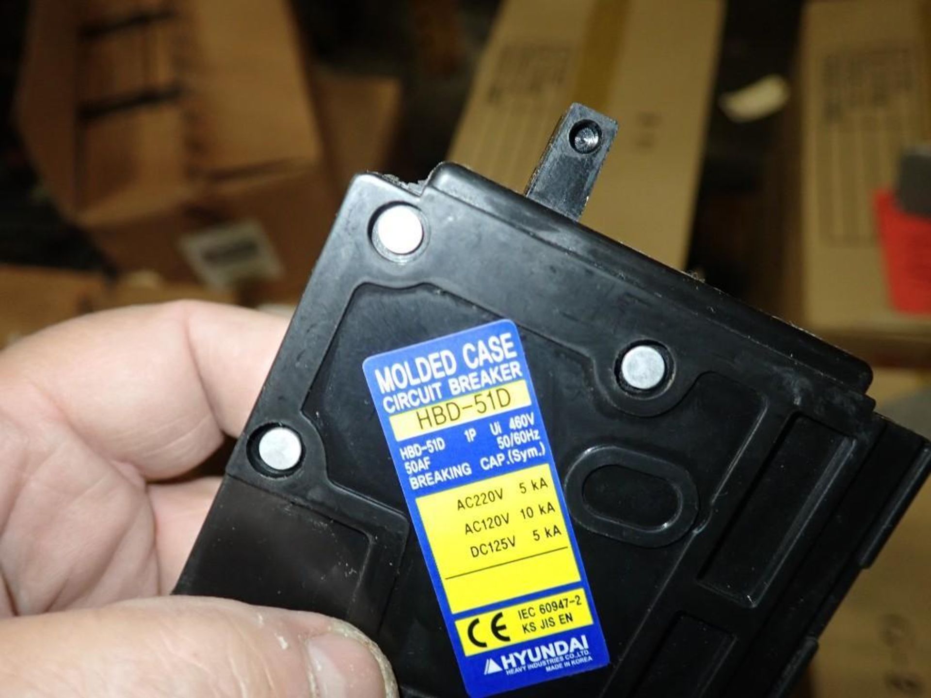 Large Lot (4) Cases of NEW Hyundai #HBD51D-E, 1P 30A Circuit Breakers - Image 5 of 5