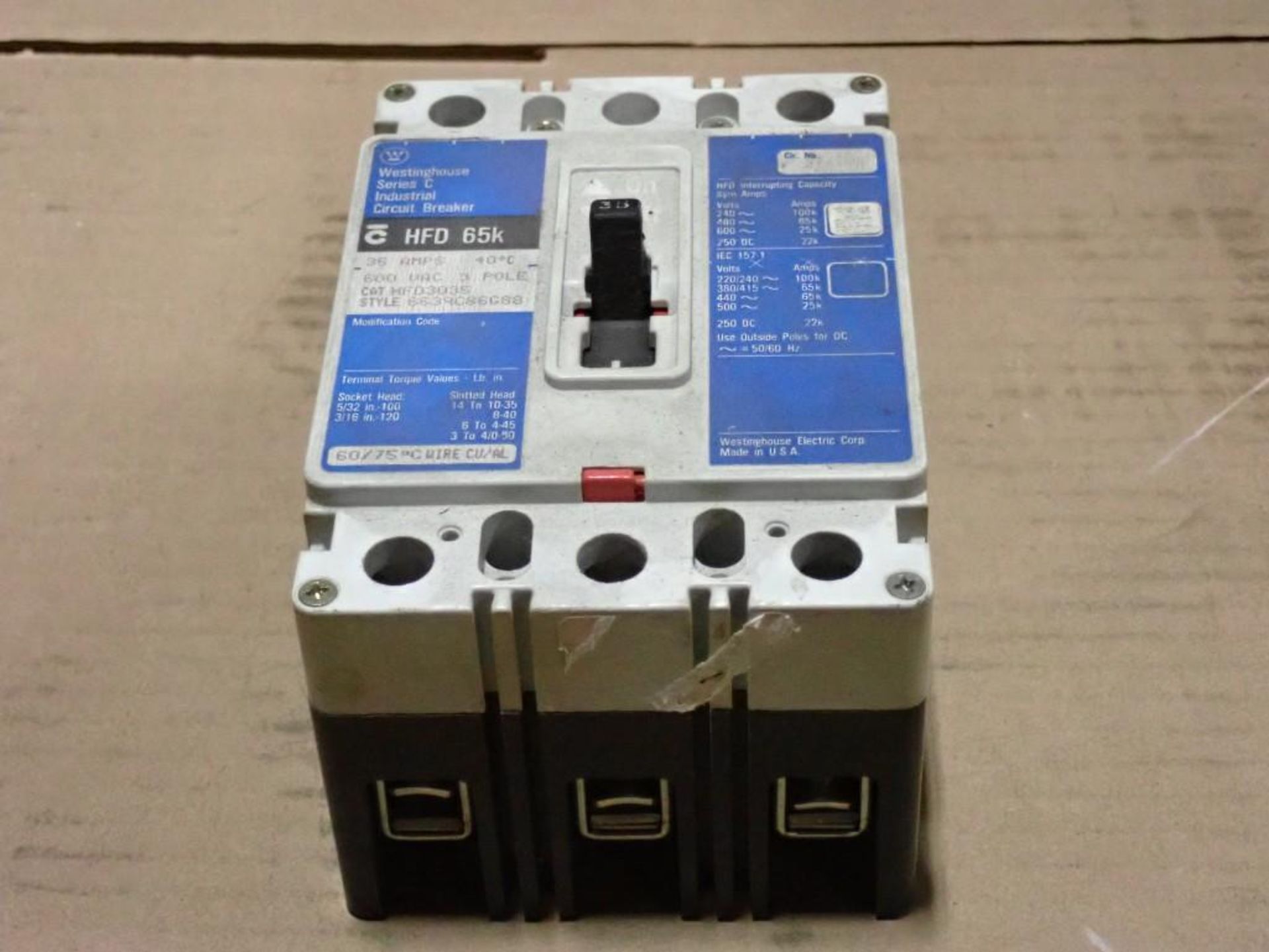 Westinghouse #HFD 65K Circuit Breaker - Image 2 of 4