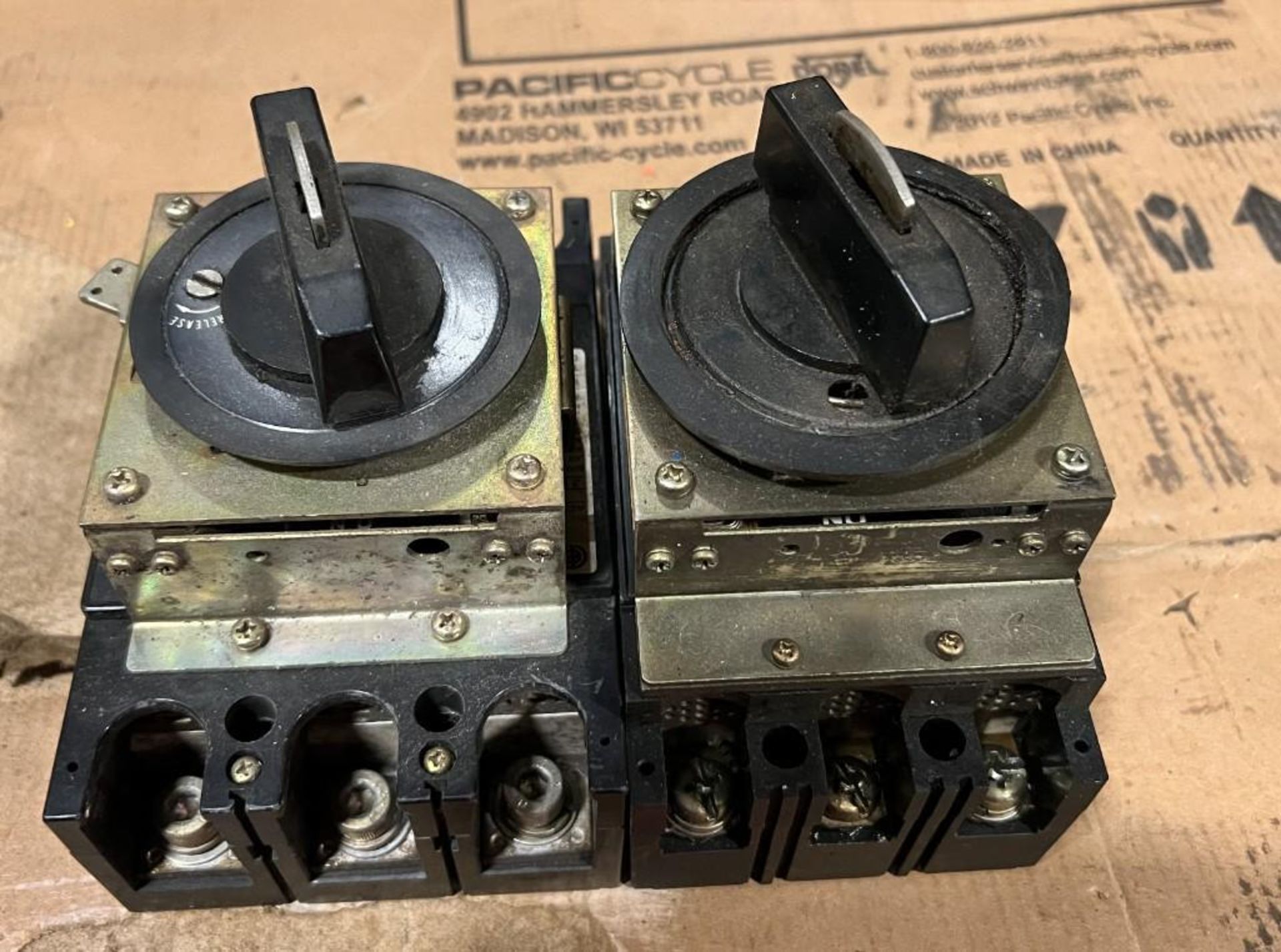 Lot of (2) Terasaki Electric 3 Pole Circuit Breakers