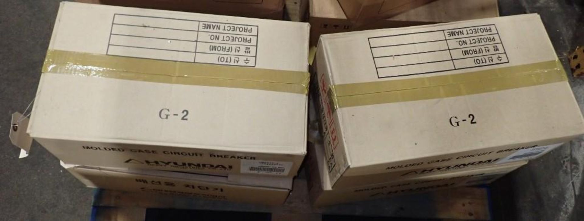 Large Lot (4) Cases of NEW Hyundai #HBD51D-E, 1P 30A Circuit Breakers