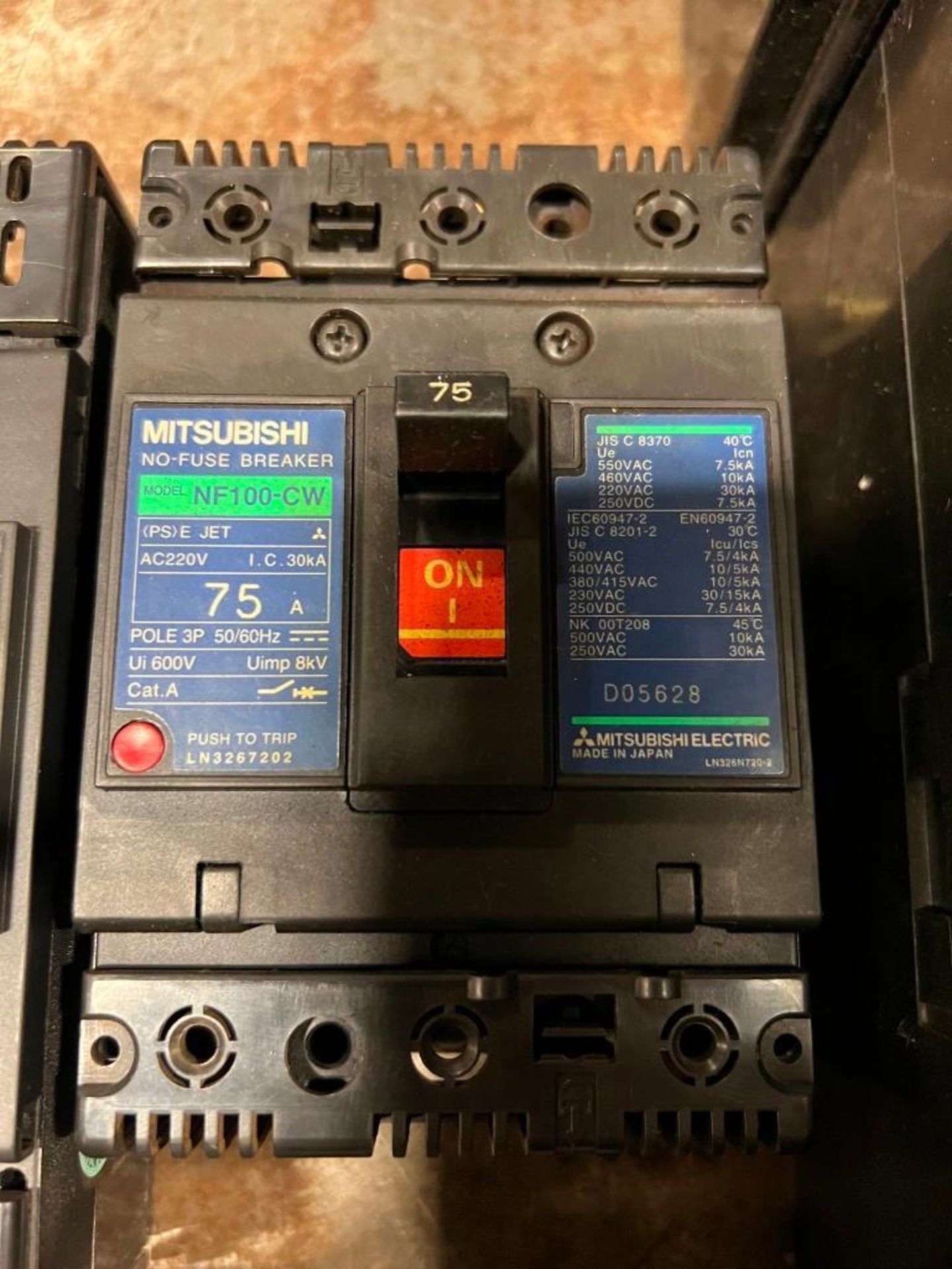 Lot of (6) Mitsubishi Circuit Breakers - Image 4 of 7