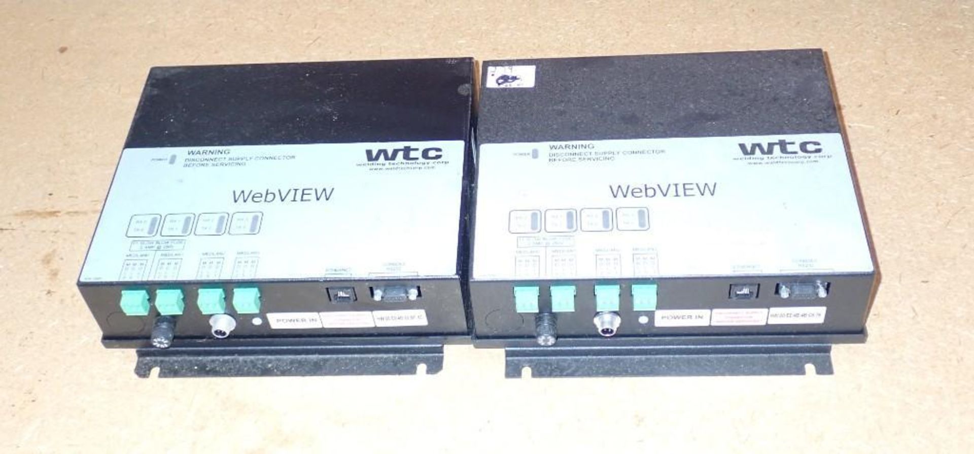 Lot of (2) WTC #WEBVIEW / #9860054E Controllers