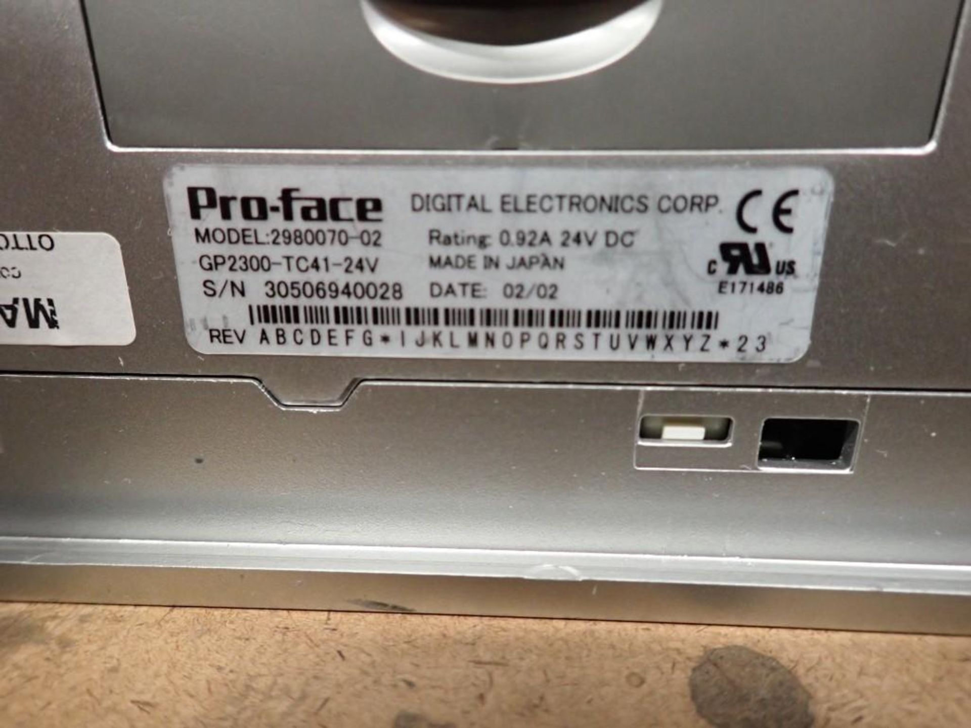 Lot of (2) Proface #2980070-02 / GP2300-TC41-24V Screens - Image 4 of 5