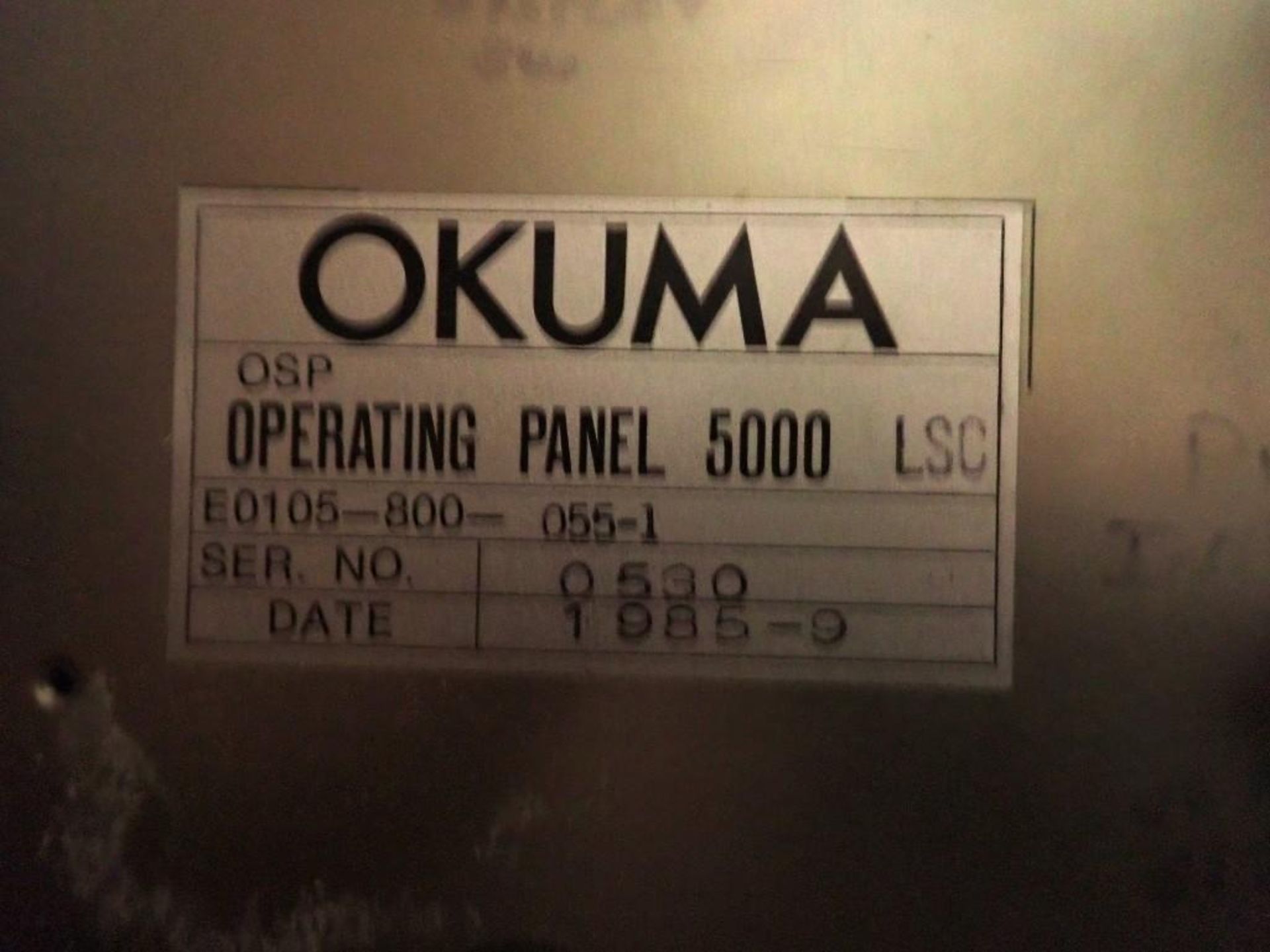 Okuma #E0105-800-055-1 OSP Operating Panel 5000 LSC - Image 3 of 4