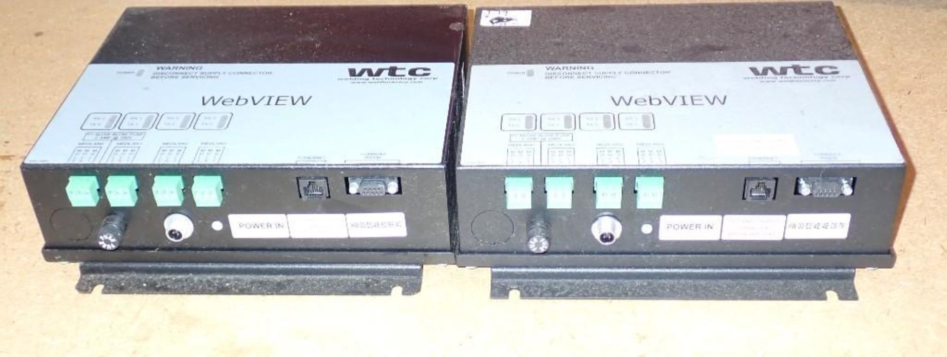 Lot of (2) WTC #WEBVIEW / #9860054E Controllers - Image 3 of 8