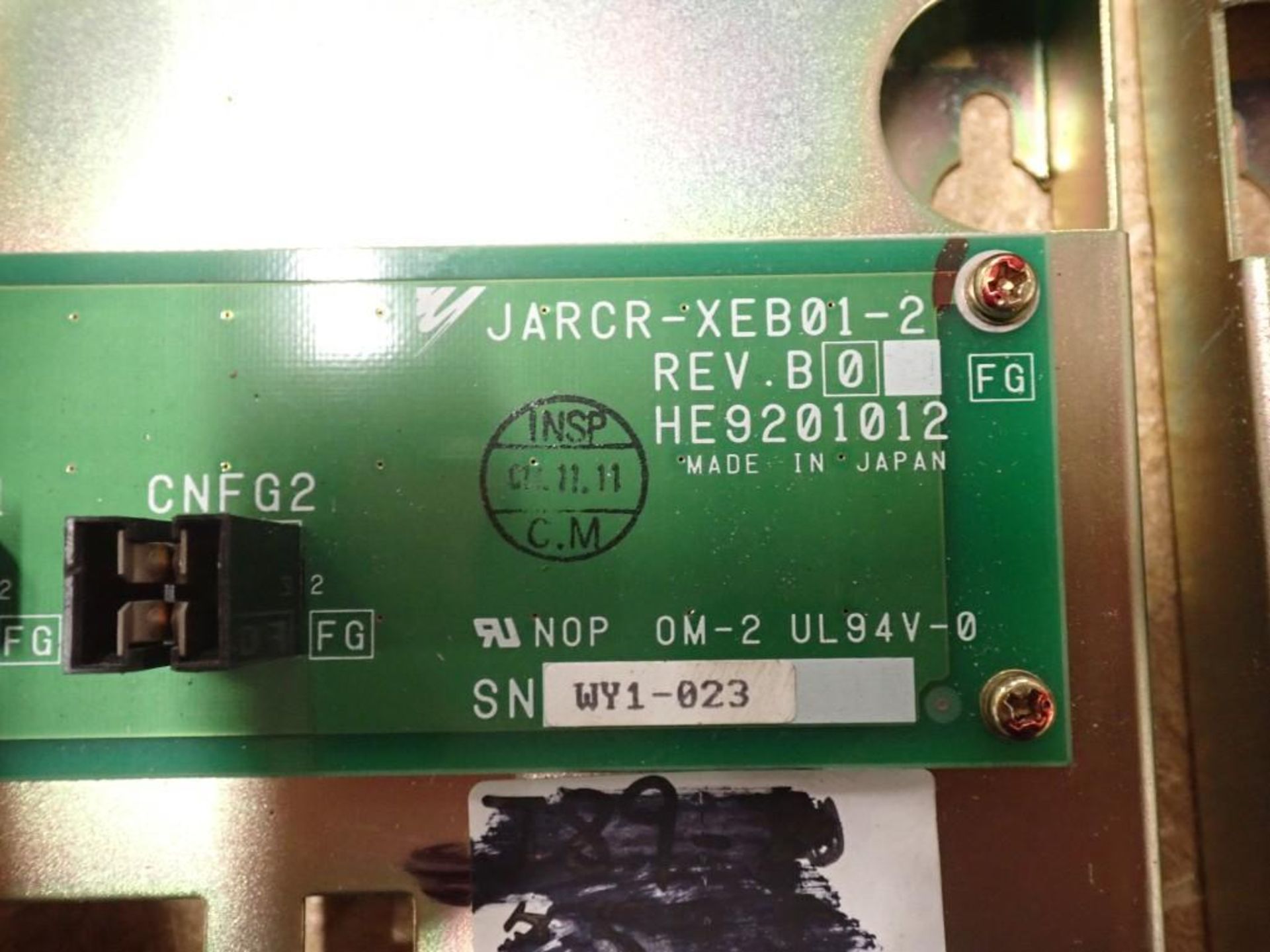 Lot of (2) Yaskawa #JARCR-XEB01-1 REV B0 Circuit Boards - Image 3 of 8