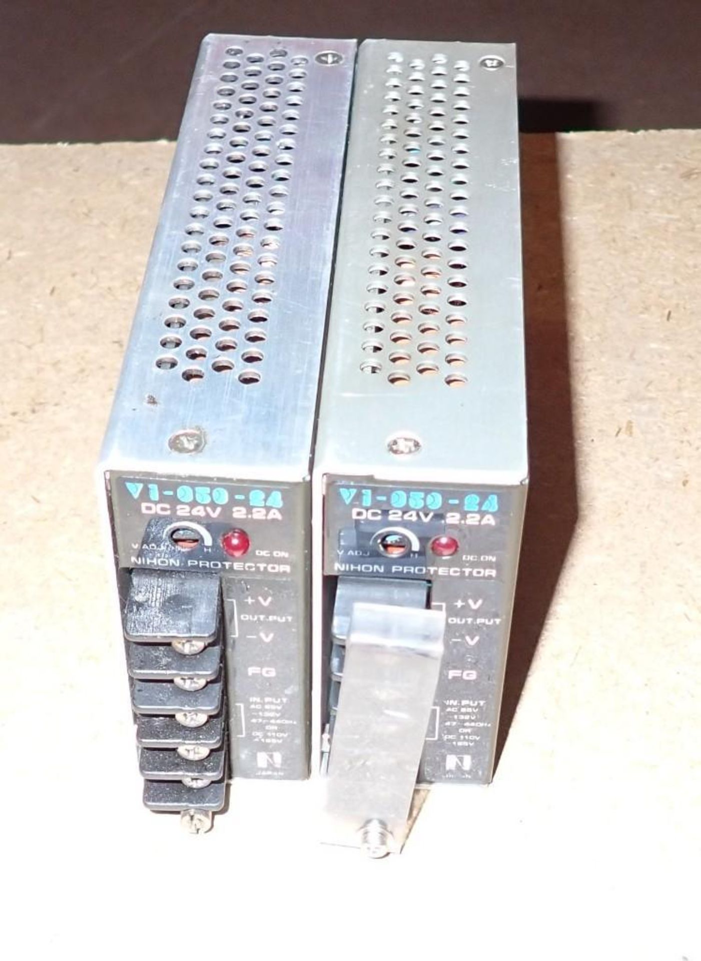 Lot of (2) NIHON # VI-050-24 / V1-050-24 DC24V 2.2A Power Supplies