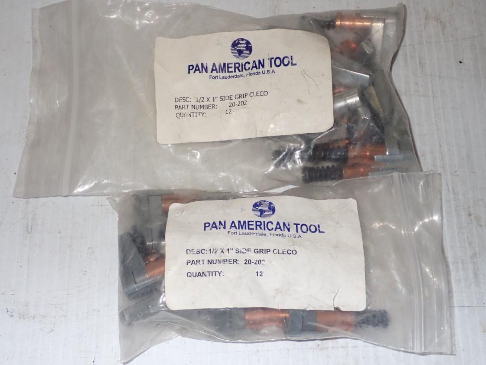 Lot of Pan American #20-202 Cleco Fasteners