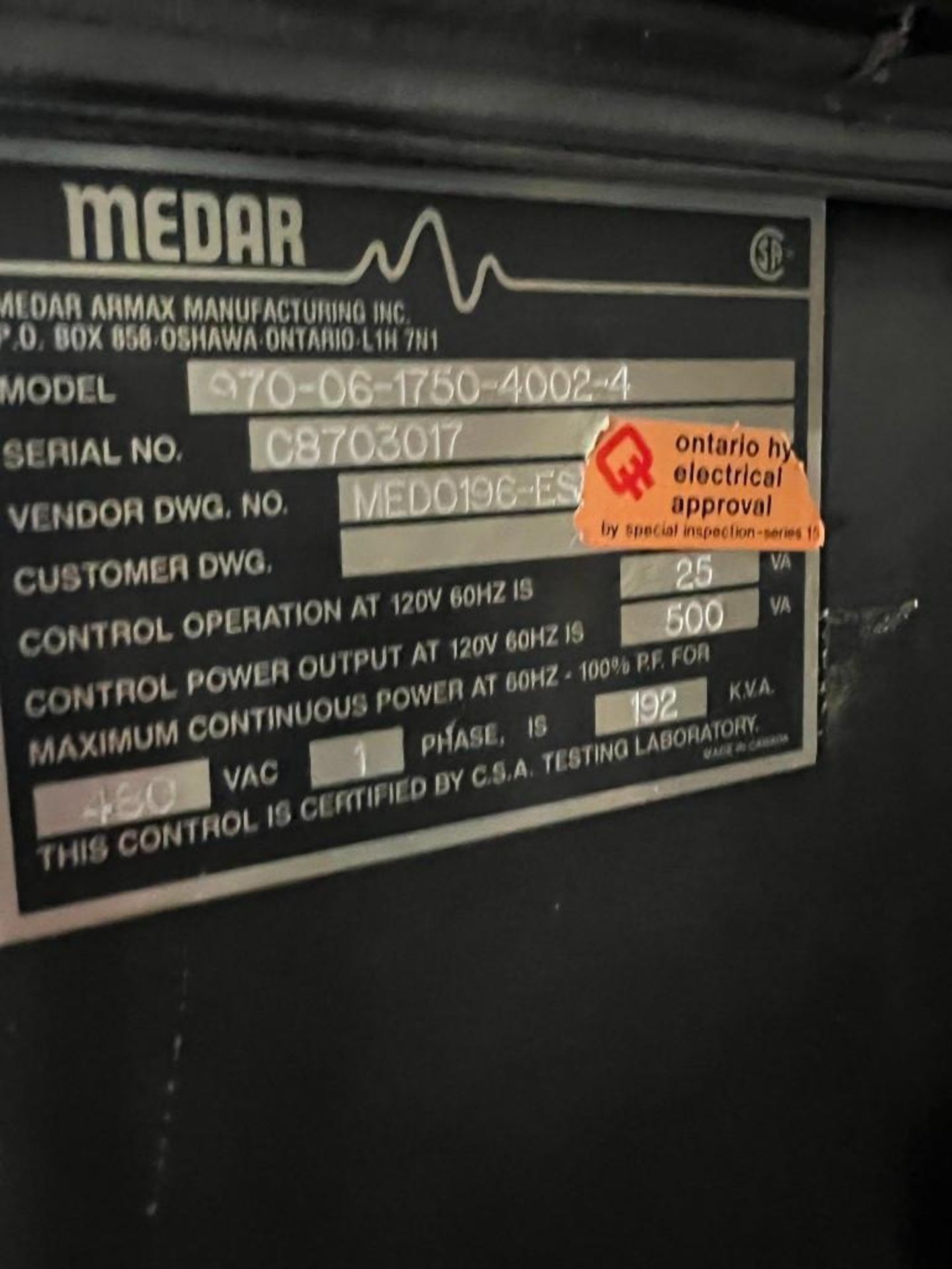 Medar Weld Control System - Image 5 of 5