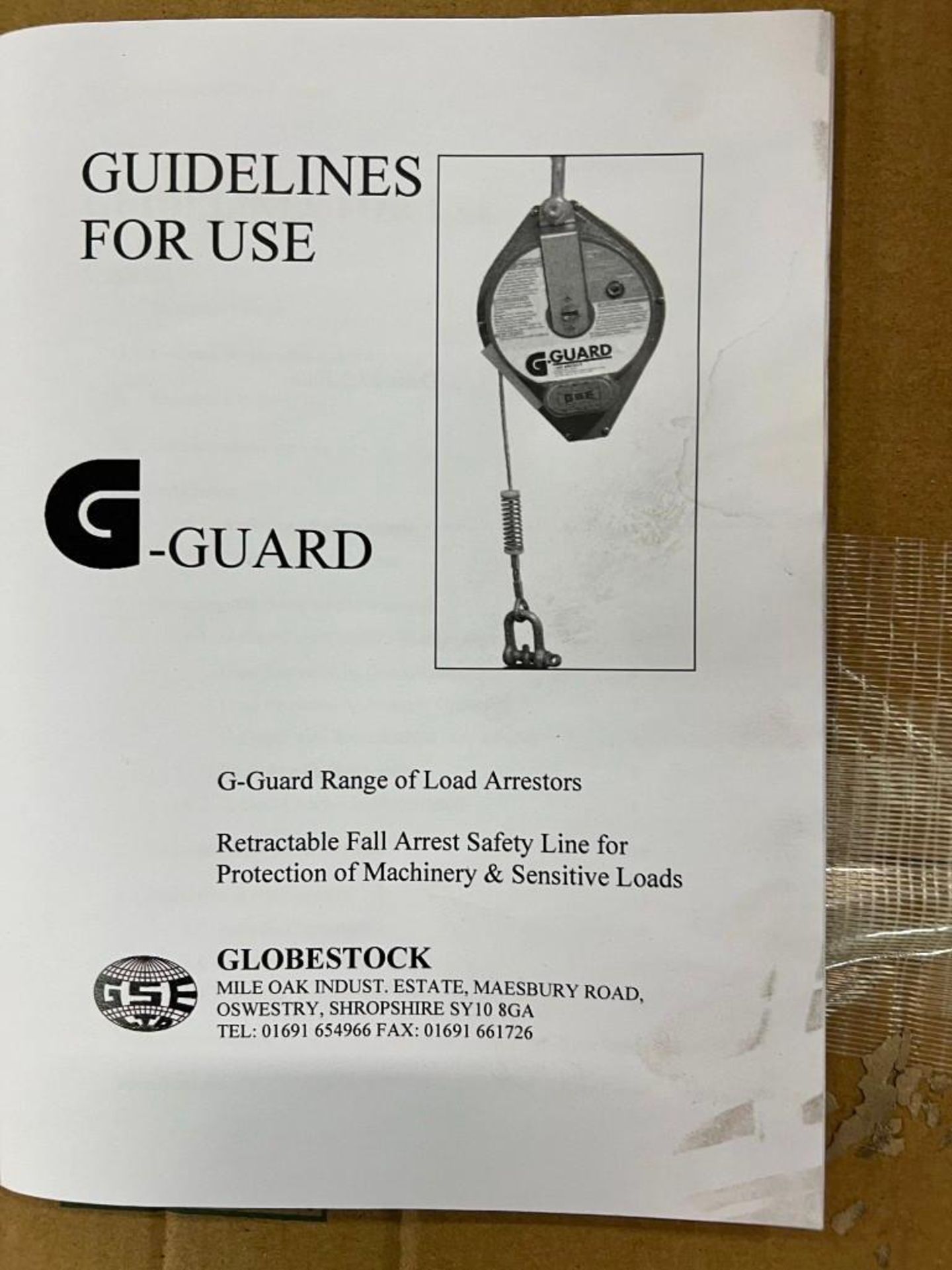 *NEW* Lot of (6) Globestock G.Guard 1500 kg Retractable Load Arrestor - Image 3 of 3