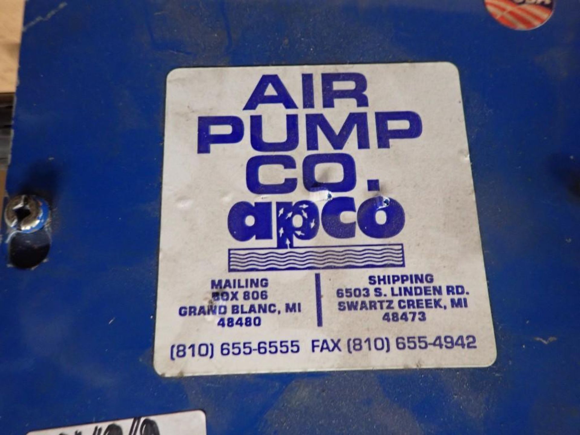 Air Pump Company Model #1015 CW - Image 4 of 5