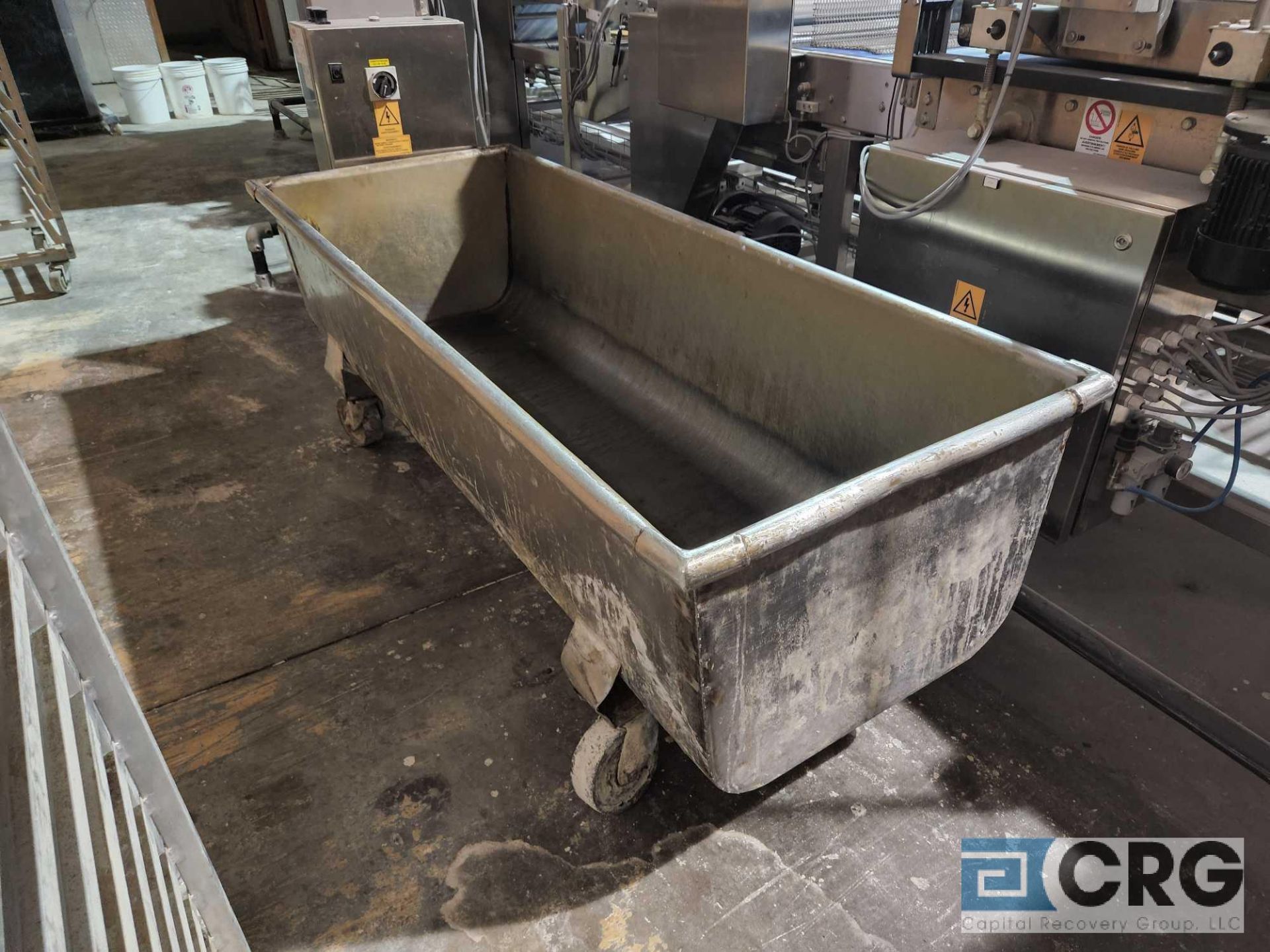6 ft stainless steel portable dough trough