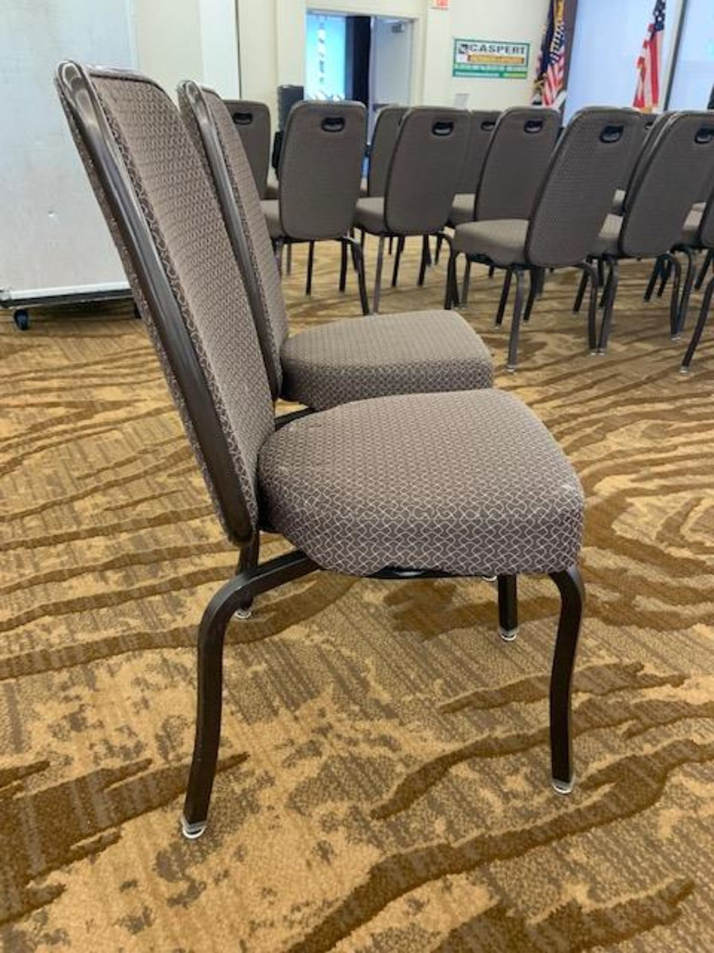 (50)Upholstered Stack Chairs, Location: Auction Room - Image 4 of 5