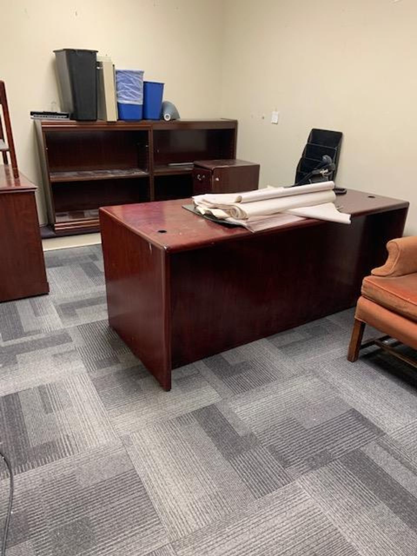 LOT - Contents of (2) Offices - Furniture, Cabinets, Etc., Location: Pool - Image 2 of 3