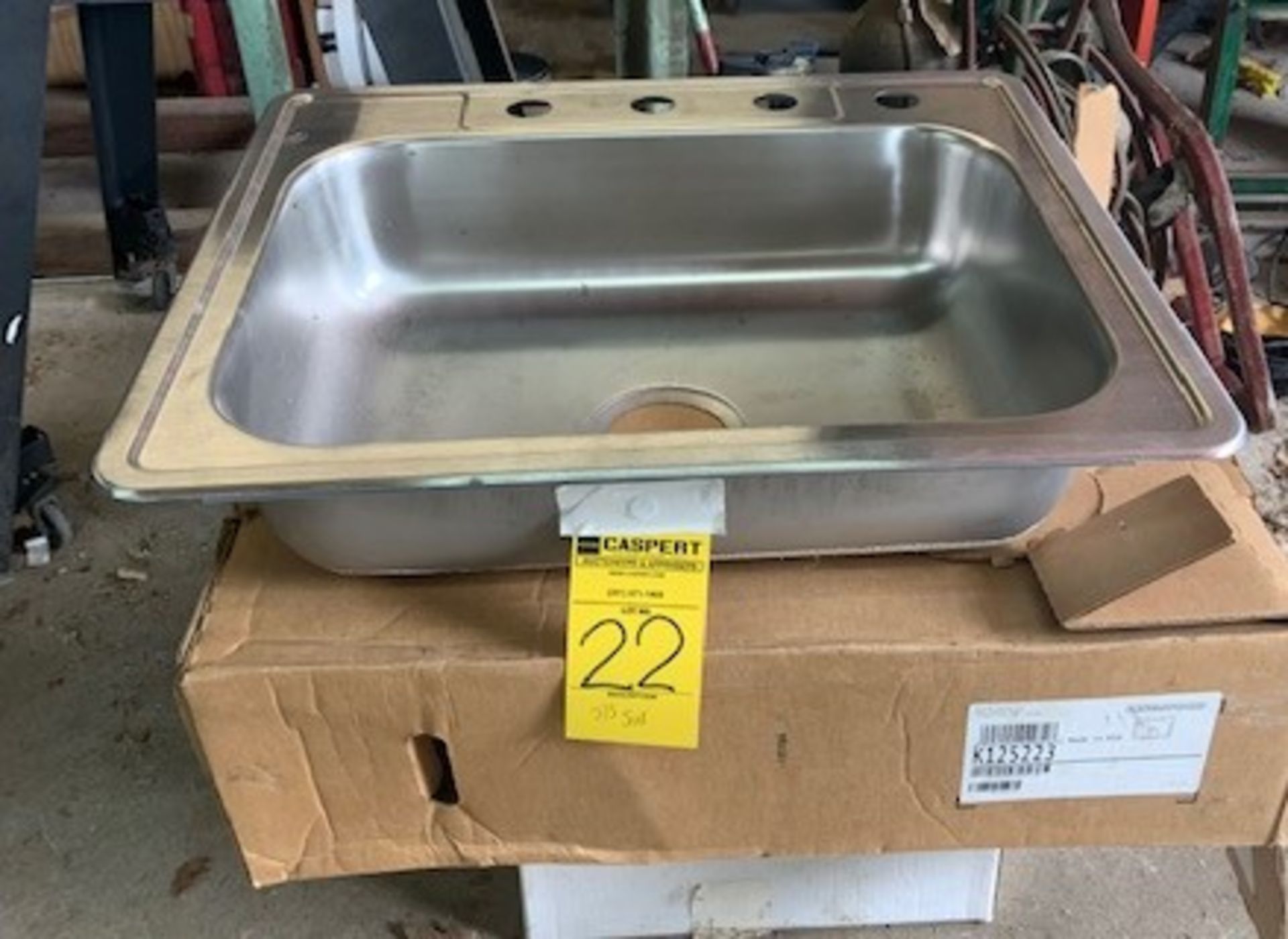 Stainless Steel 1-Compartment Sink, 22" x 25" - New in the Box