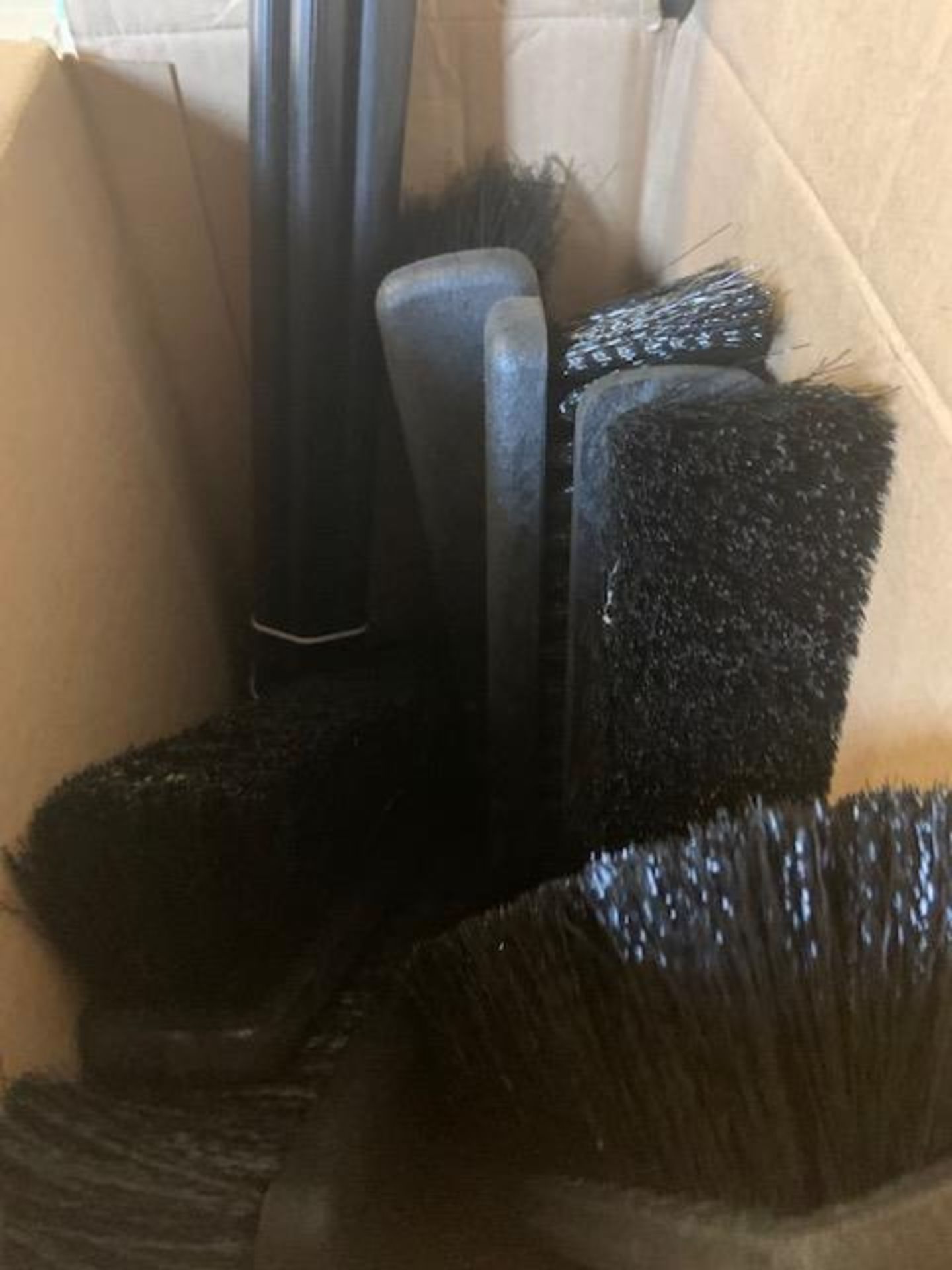 (7) 18" Push Brooms & Handles - Image 2 of 2