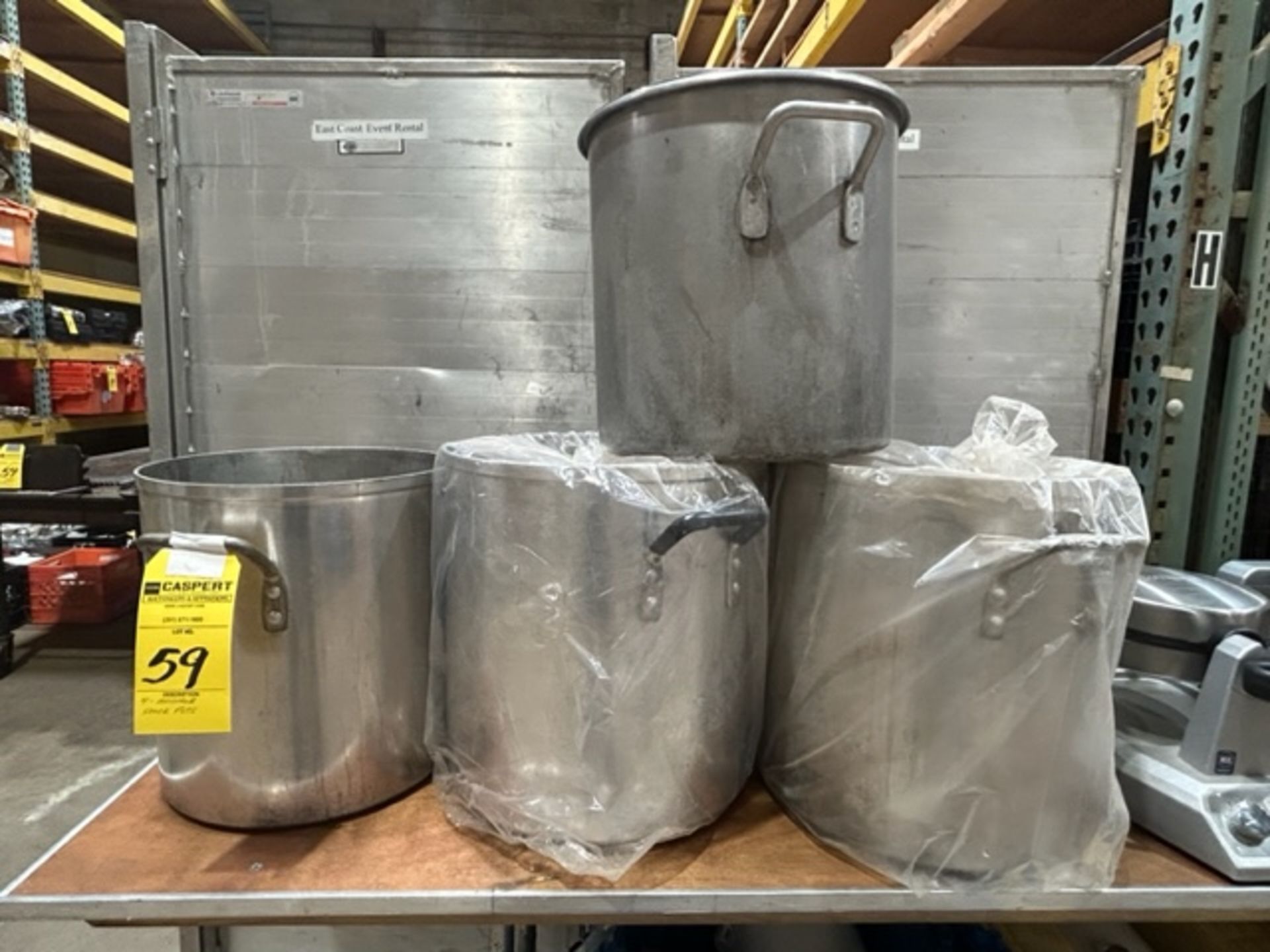 (4) Assorted Stock Pots