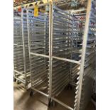 (6) Portable Aluminum Sheet Pan Racks