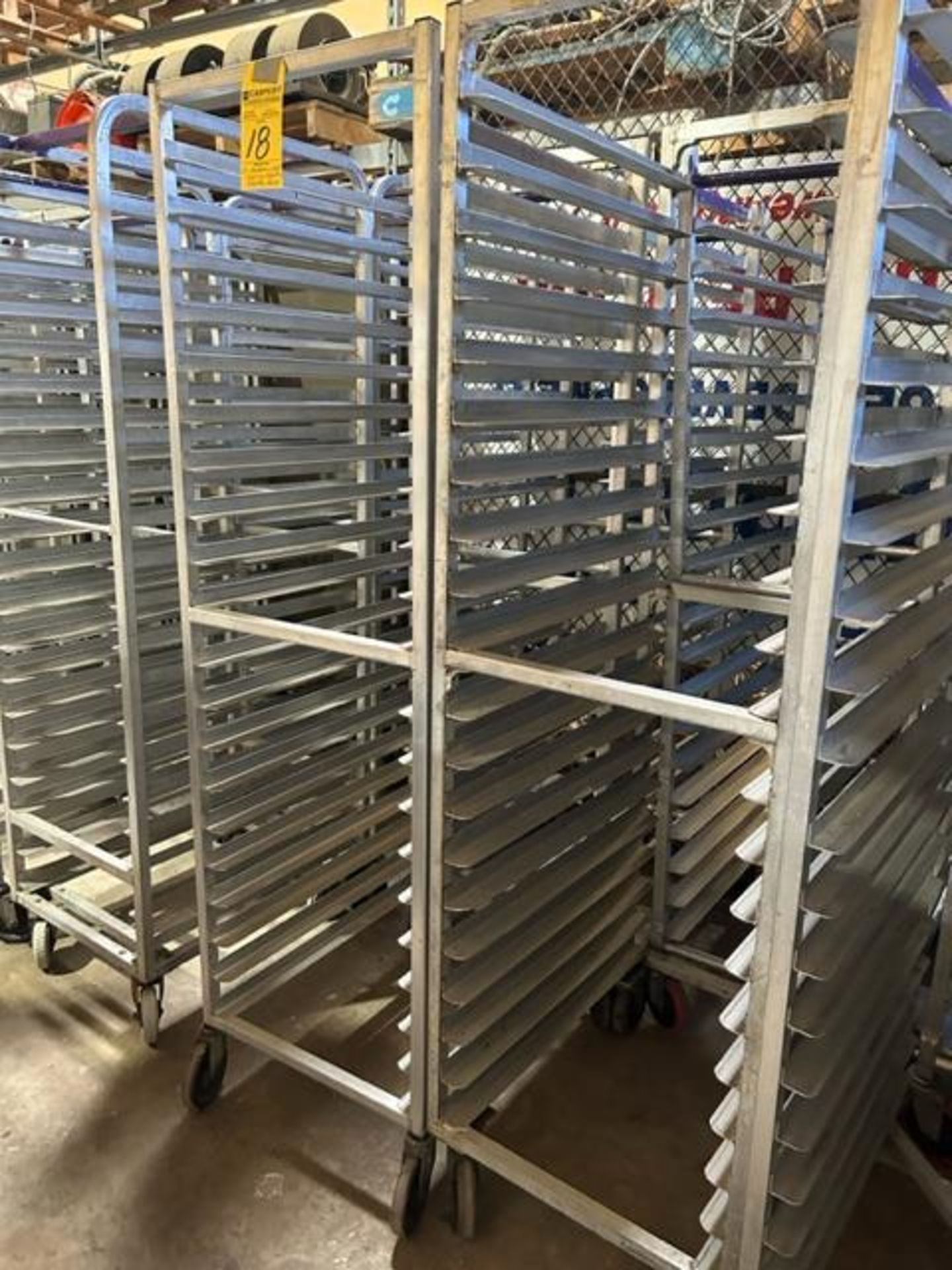 (6) Portable Aluminum Sheet Pan Racks