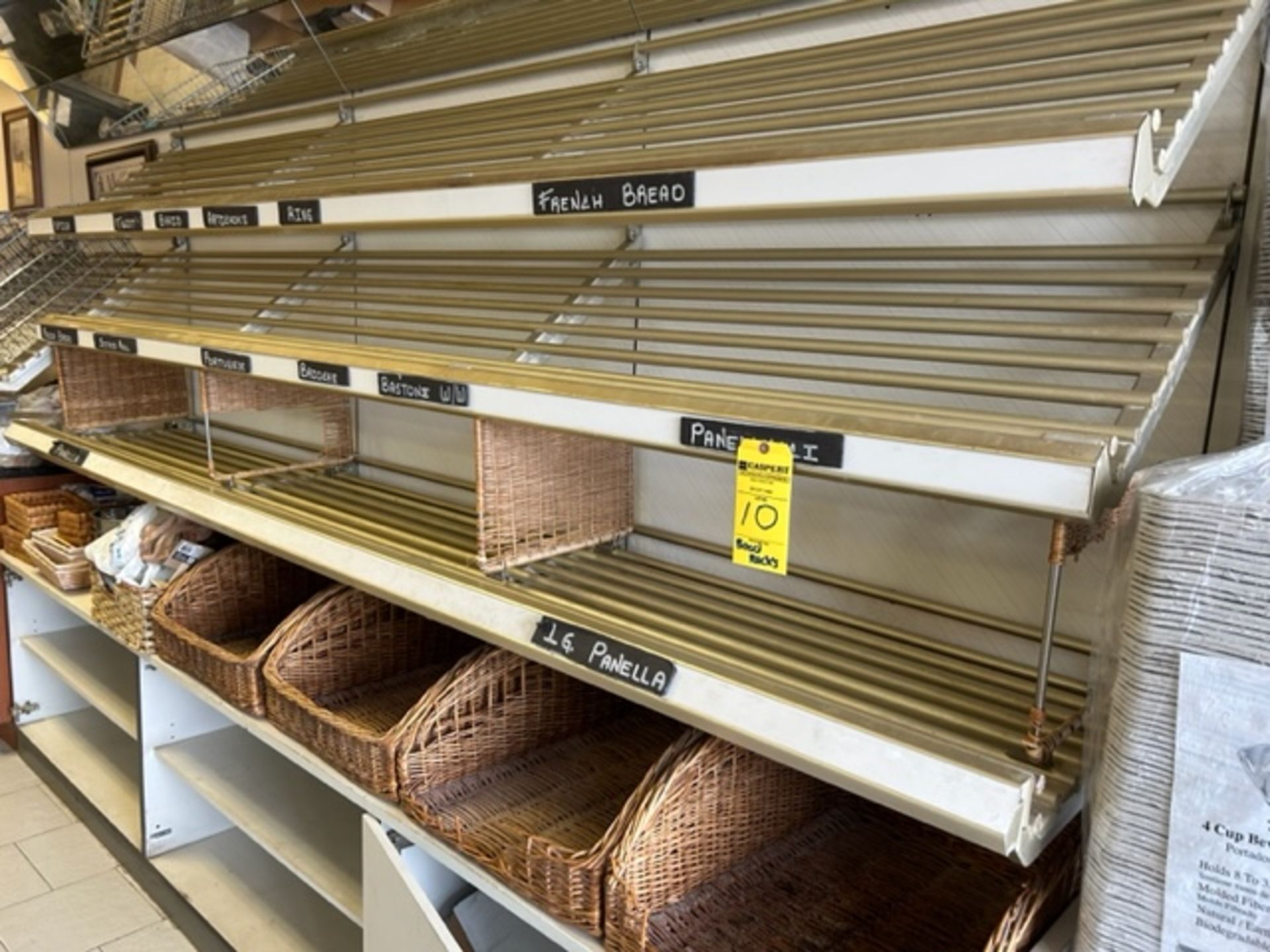 LOT - Bread Rack with Baskets - Image 2 of 4