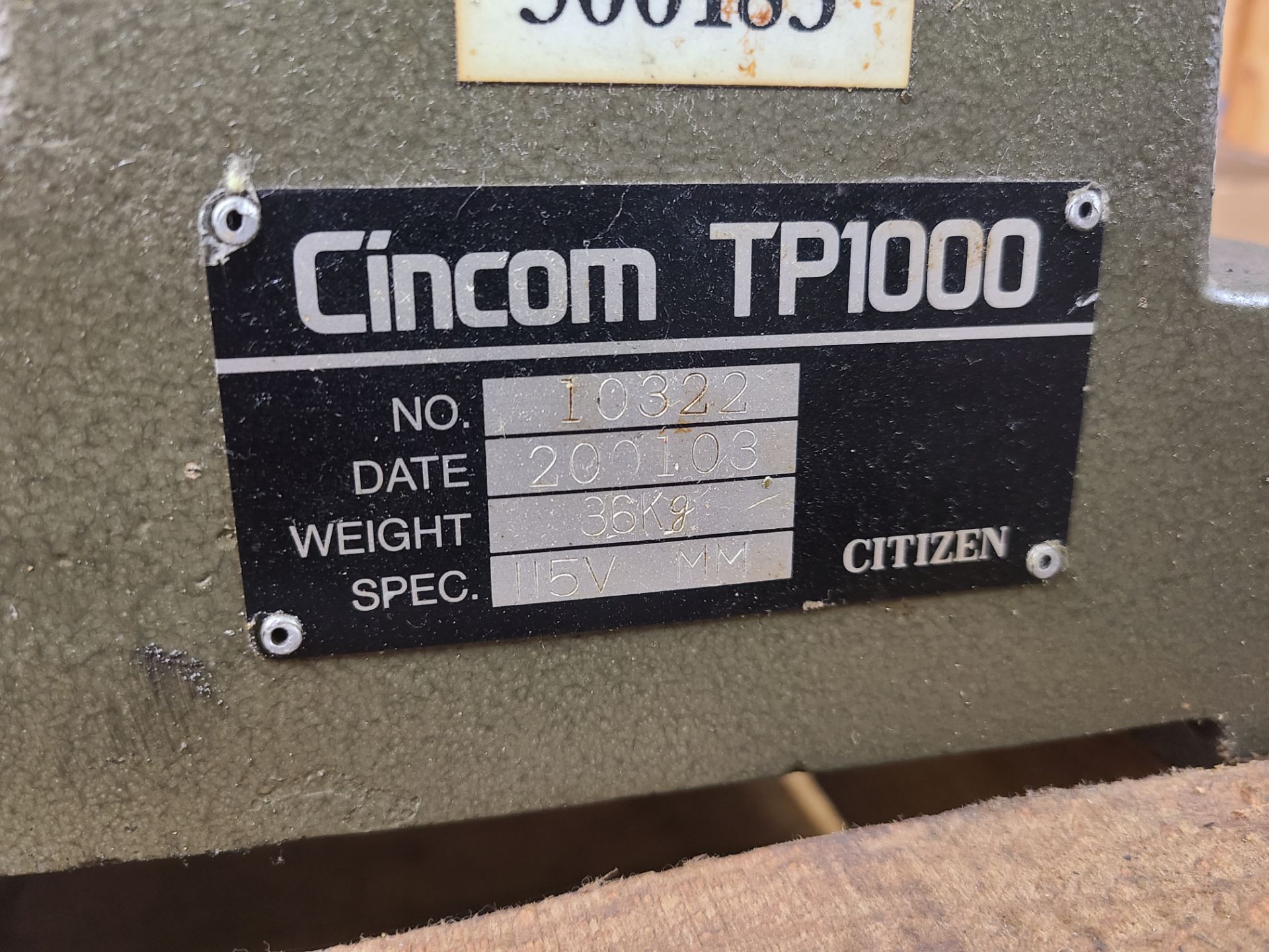 CITIZEN CINCOM TP1000 TOOL PRESETTER SERIAL # 10322 - Image 3 of 4