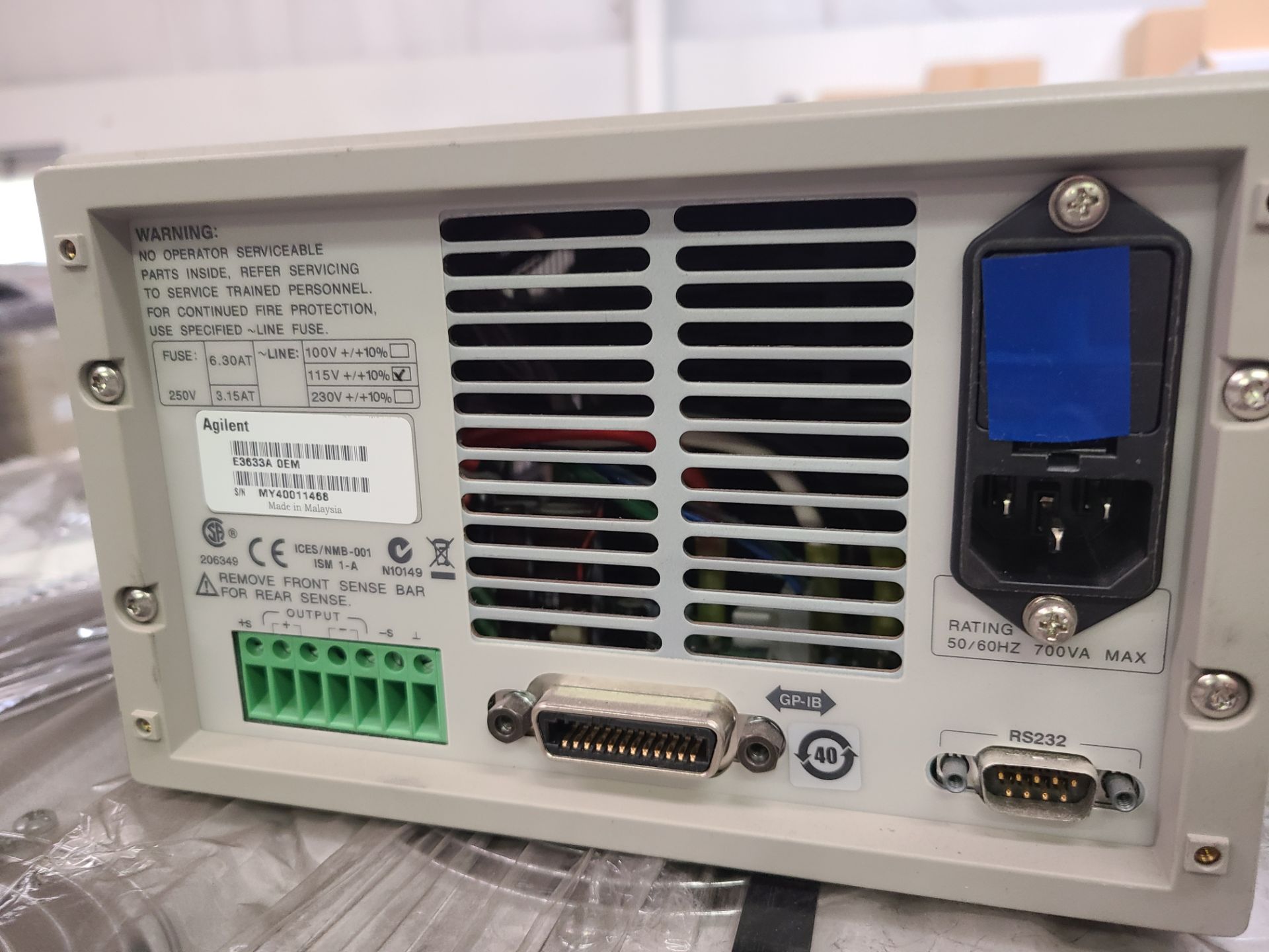 AGILENT E3633A DC POWER SUPPLY - Image 2 of 2